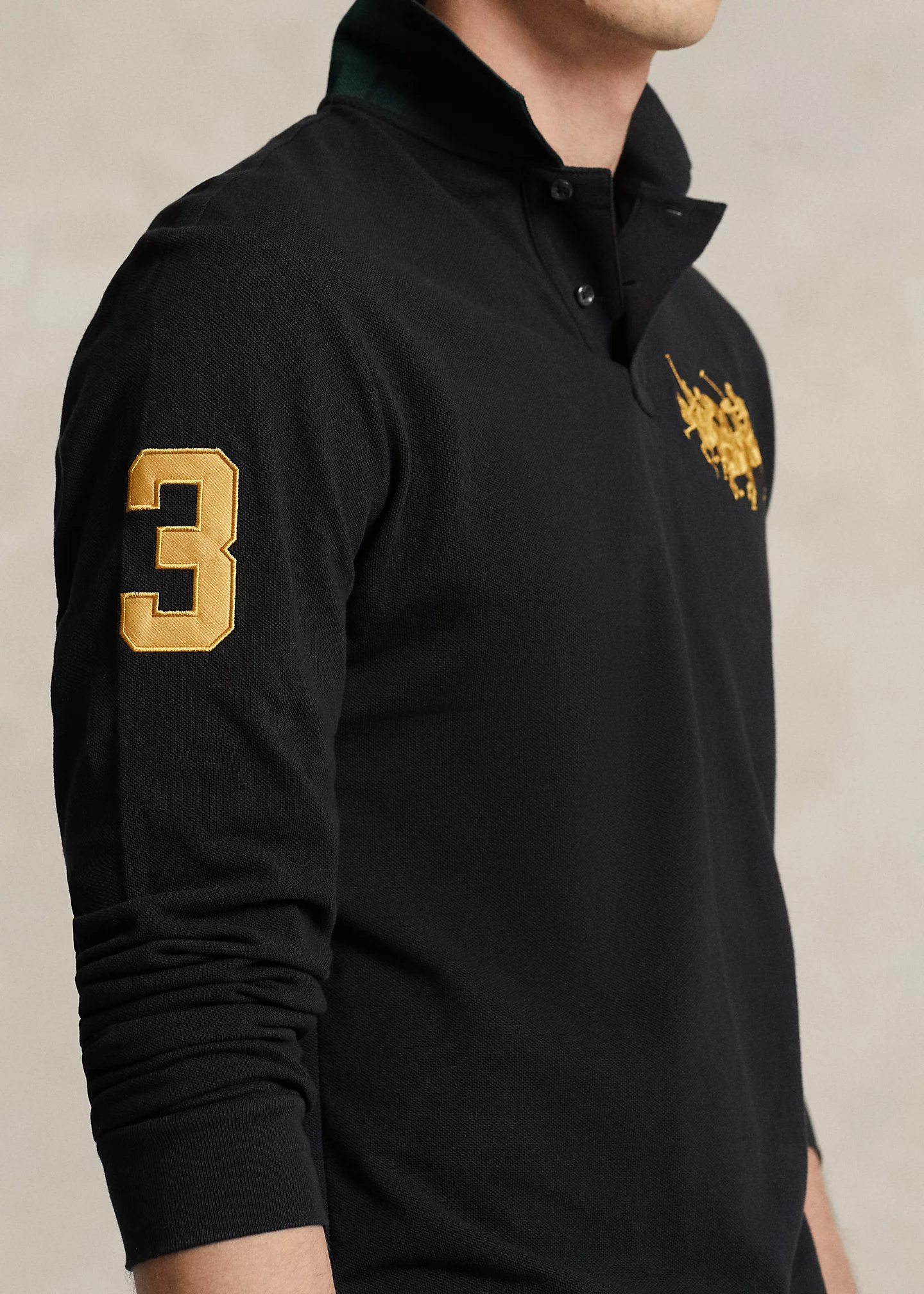 Custom Slim Fit Triple-Pony Polo Shirt