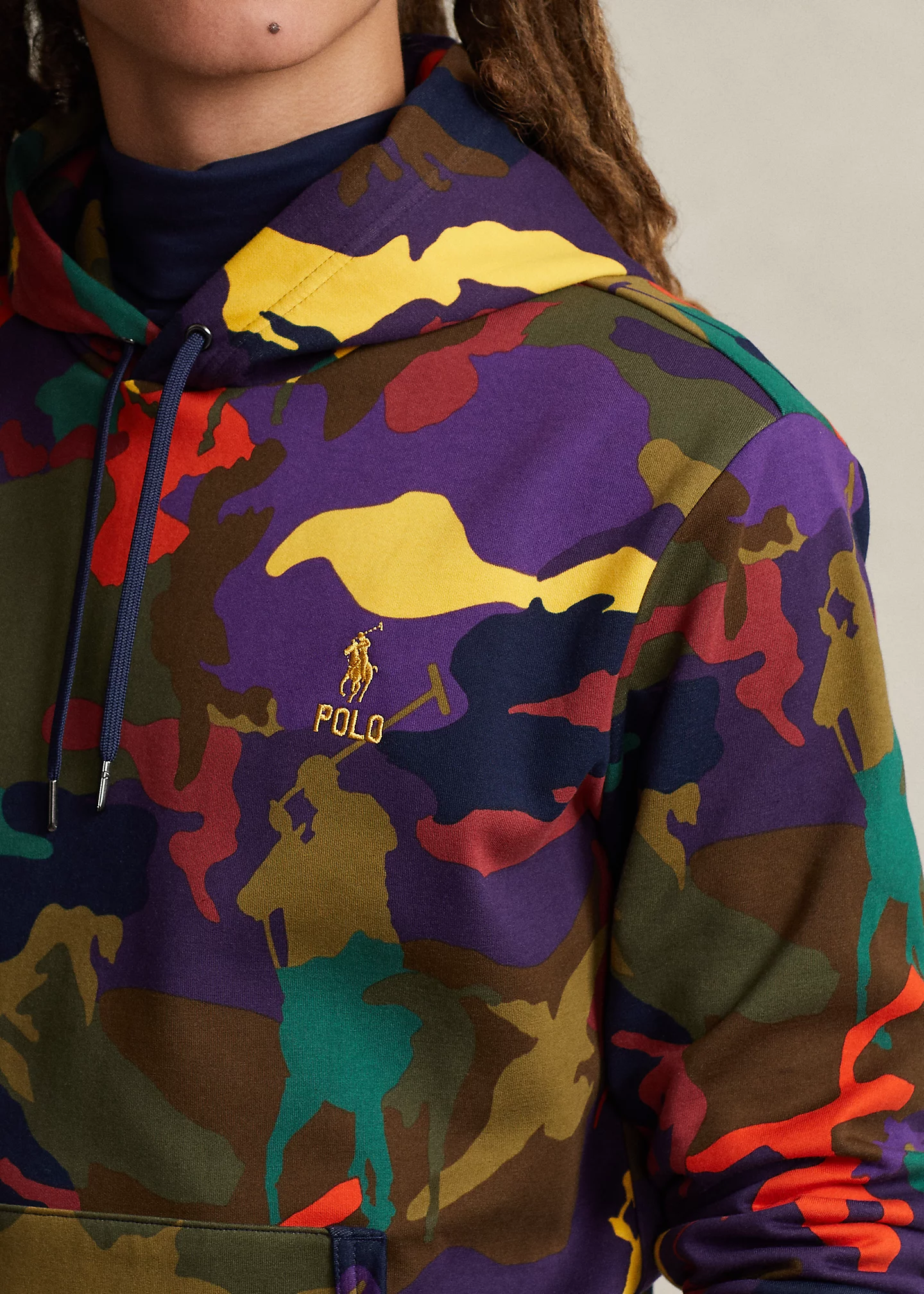 Polo Pony Camo Double-Knit Hoodie