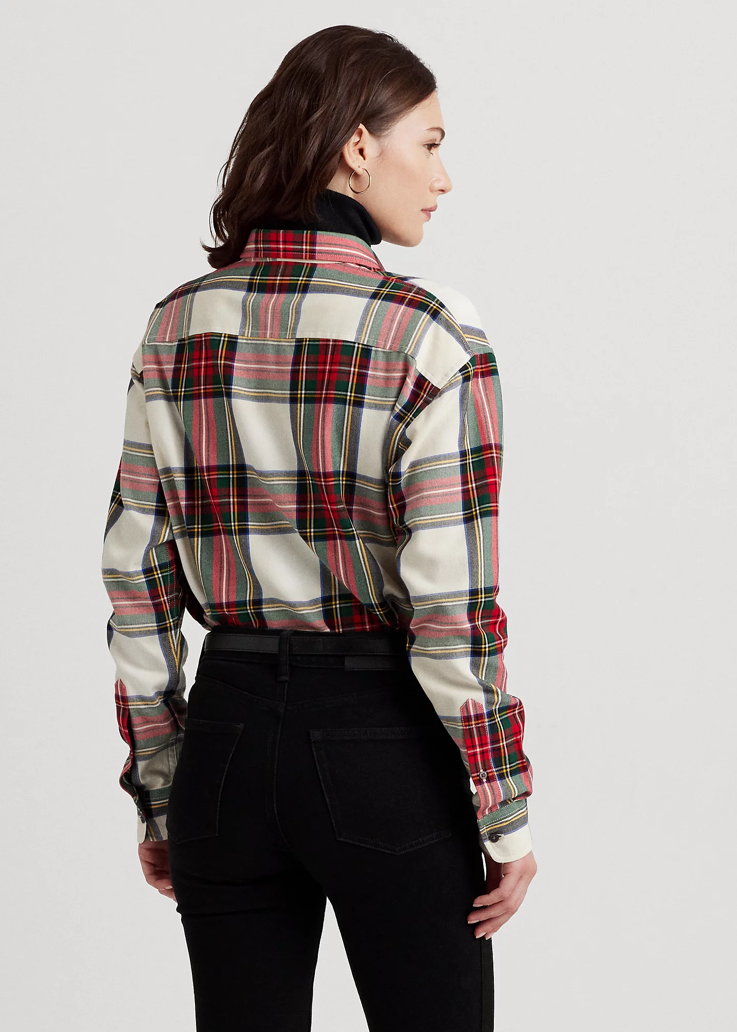 Bullion Checked Plaid Twill Shirt