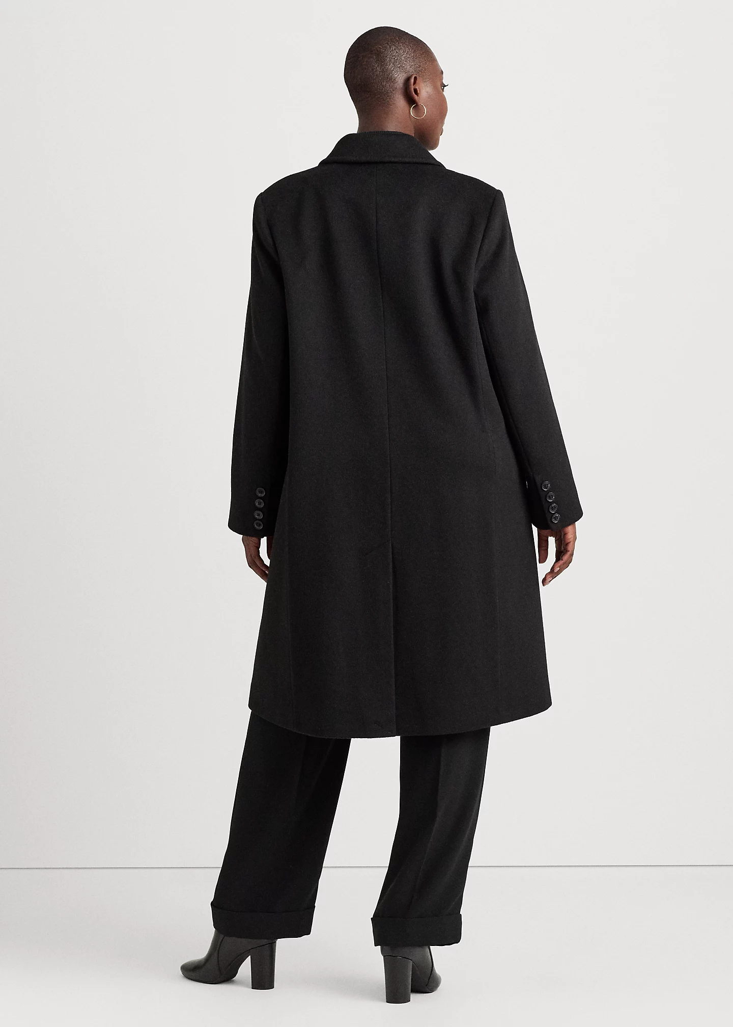 Double-Breasted Wool-Blend Coat