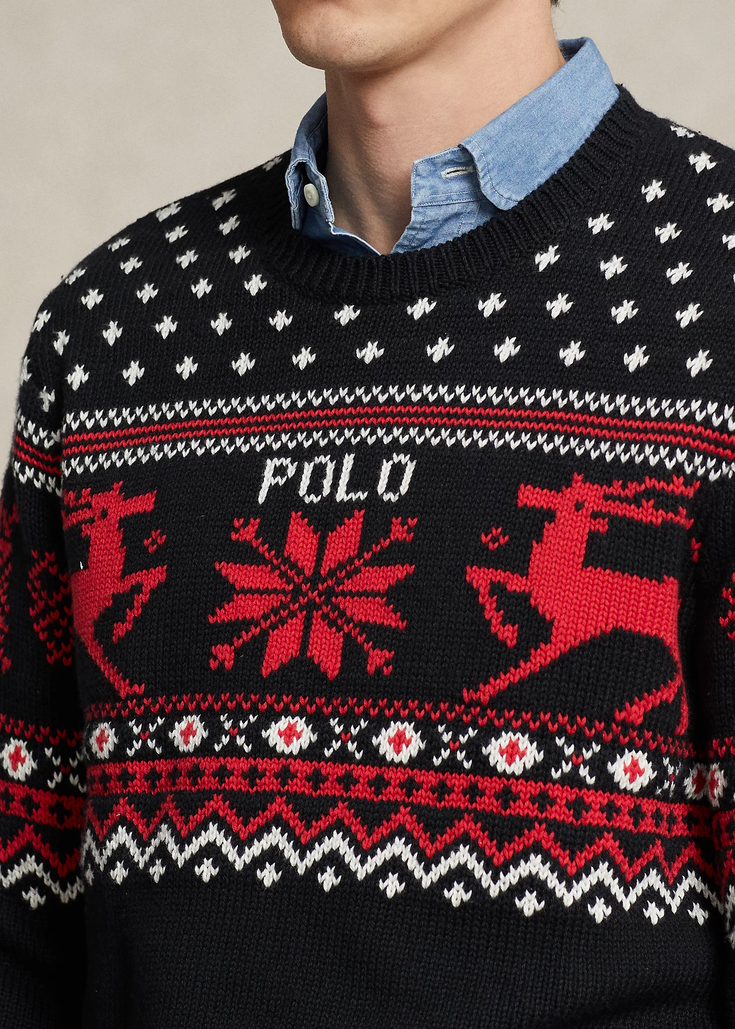 Reindeer Cotton-Cashmere Sweater