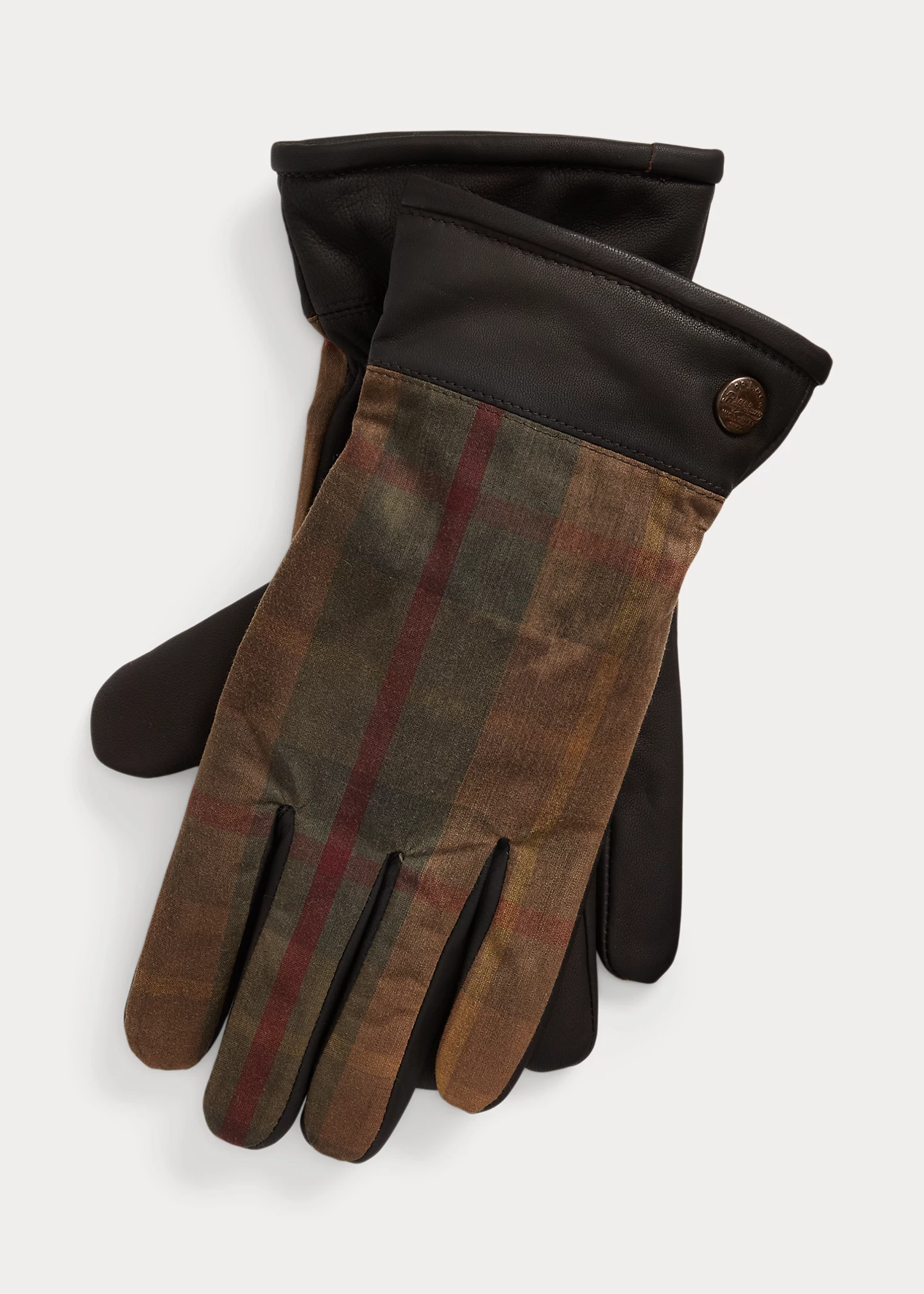 Plaid Oilcloth & Sheepskin Gloves
