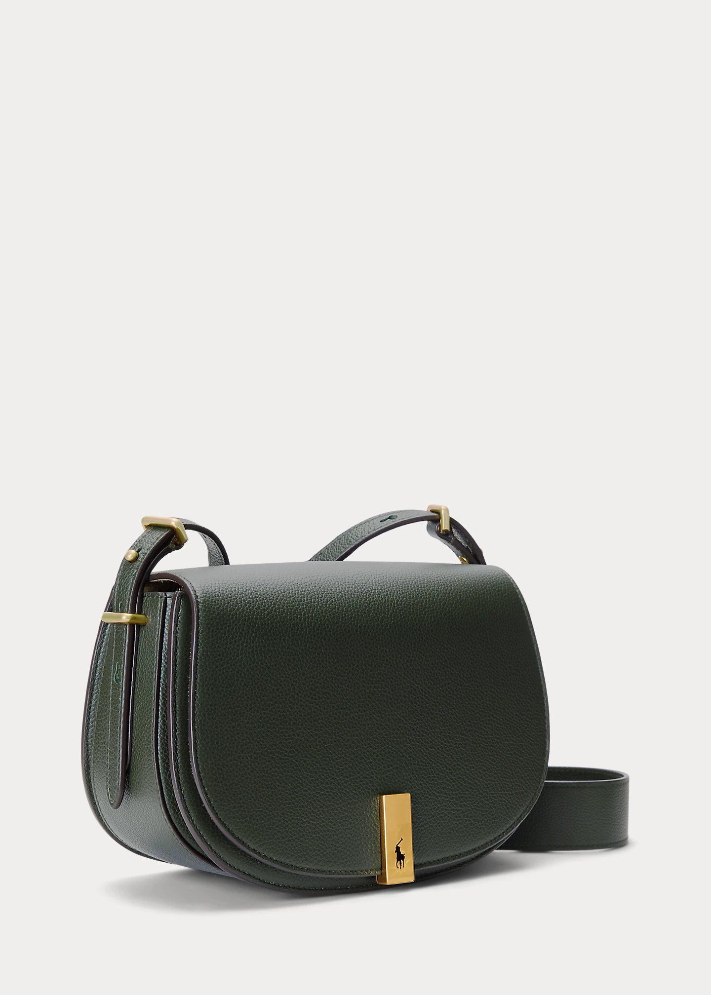 Polo ID Leather Saddle Bag
