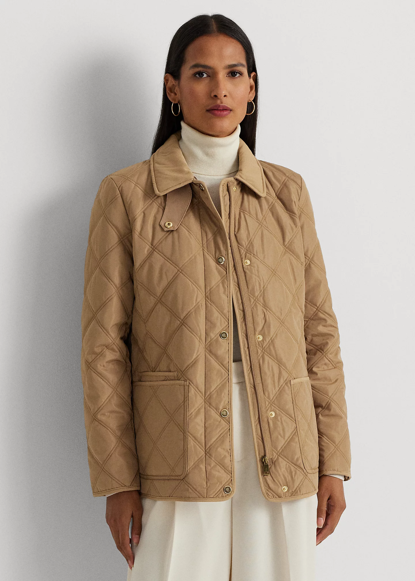Diamond-Quilted Jacket