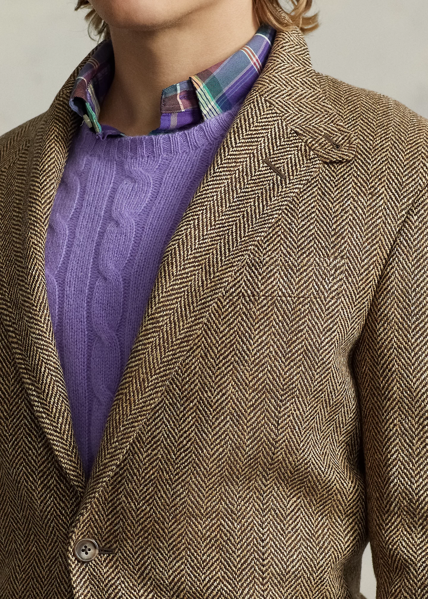 The RL67 Tailored Herringbone Jacket