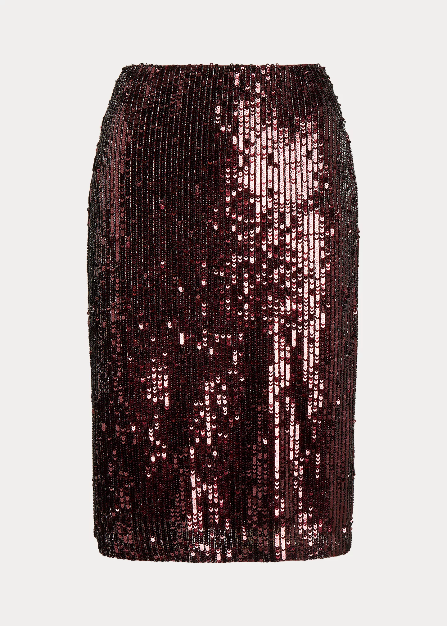Sequined Tulle Pencil Skirt