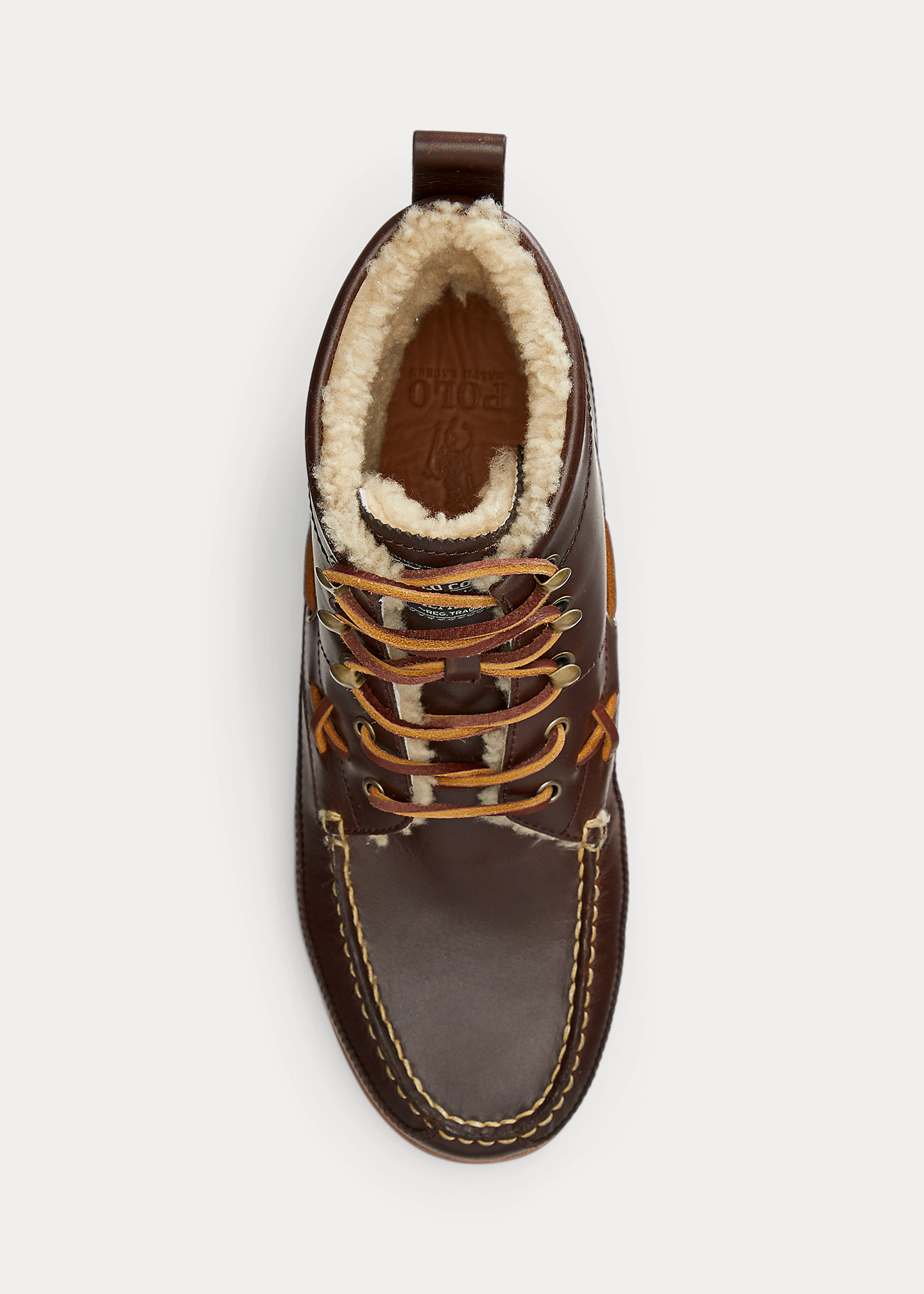 Ranger Faux-Shearling-Lined Leather Boot