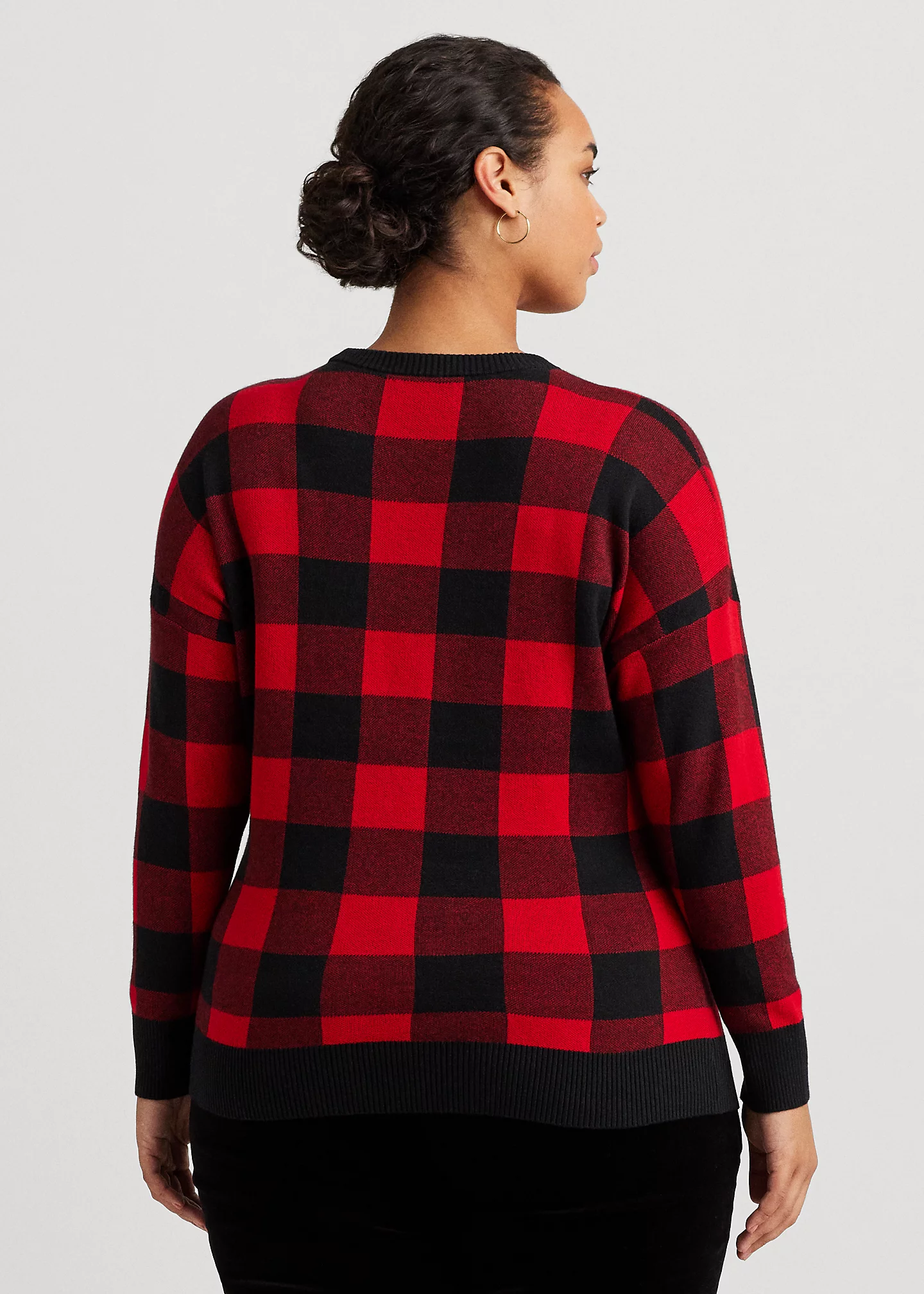 Buffalo Check Cotton-Blend Sweater