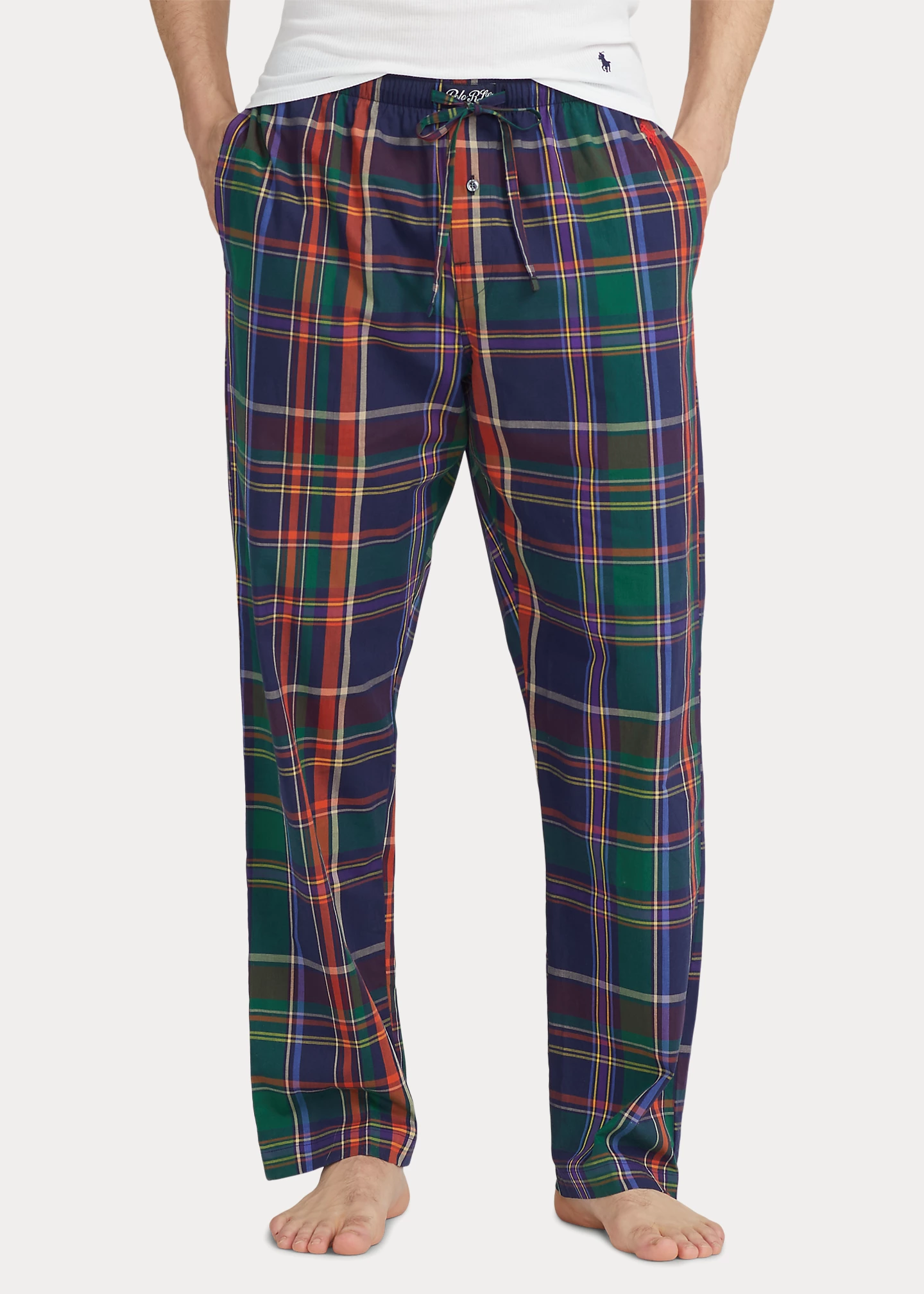 Plaid Cotton Pajama Pant