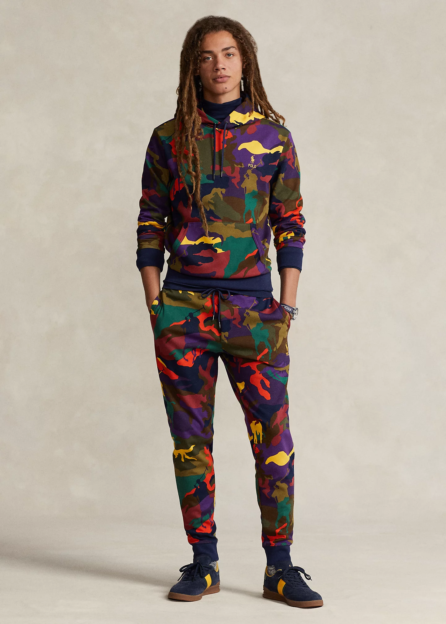 Polo Pony Camo Double-Knit Jogger Pant