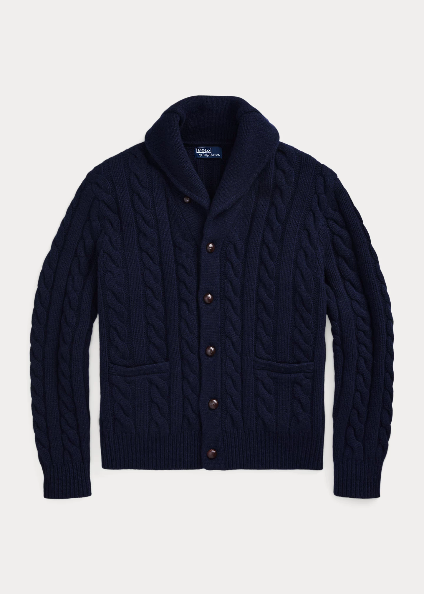 Cable-Knit Wool-Cashmere Cardigan