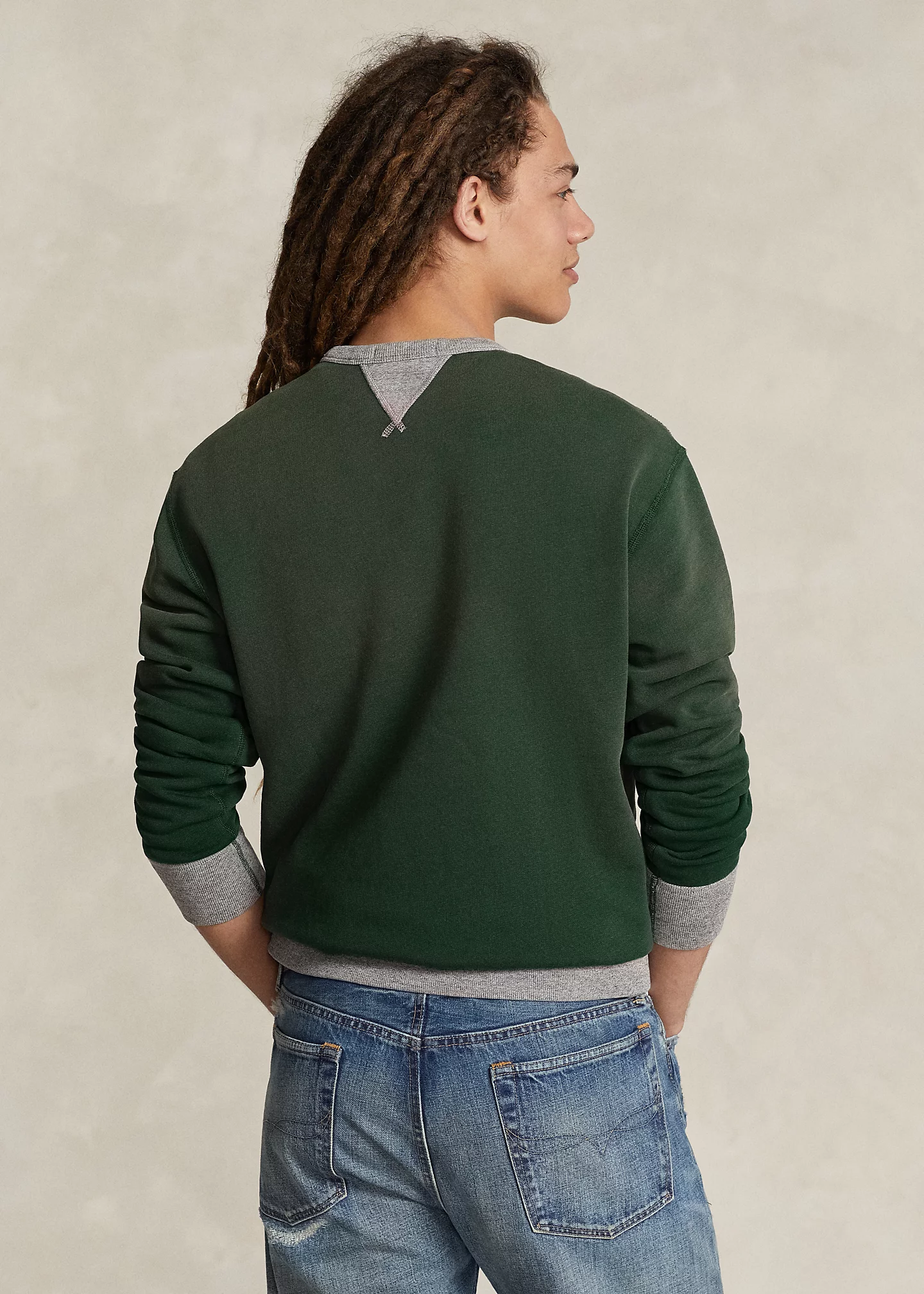 Two-Tone Fleece Sweatshirt
