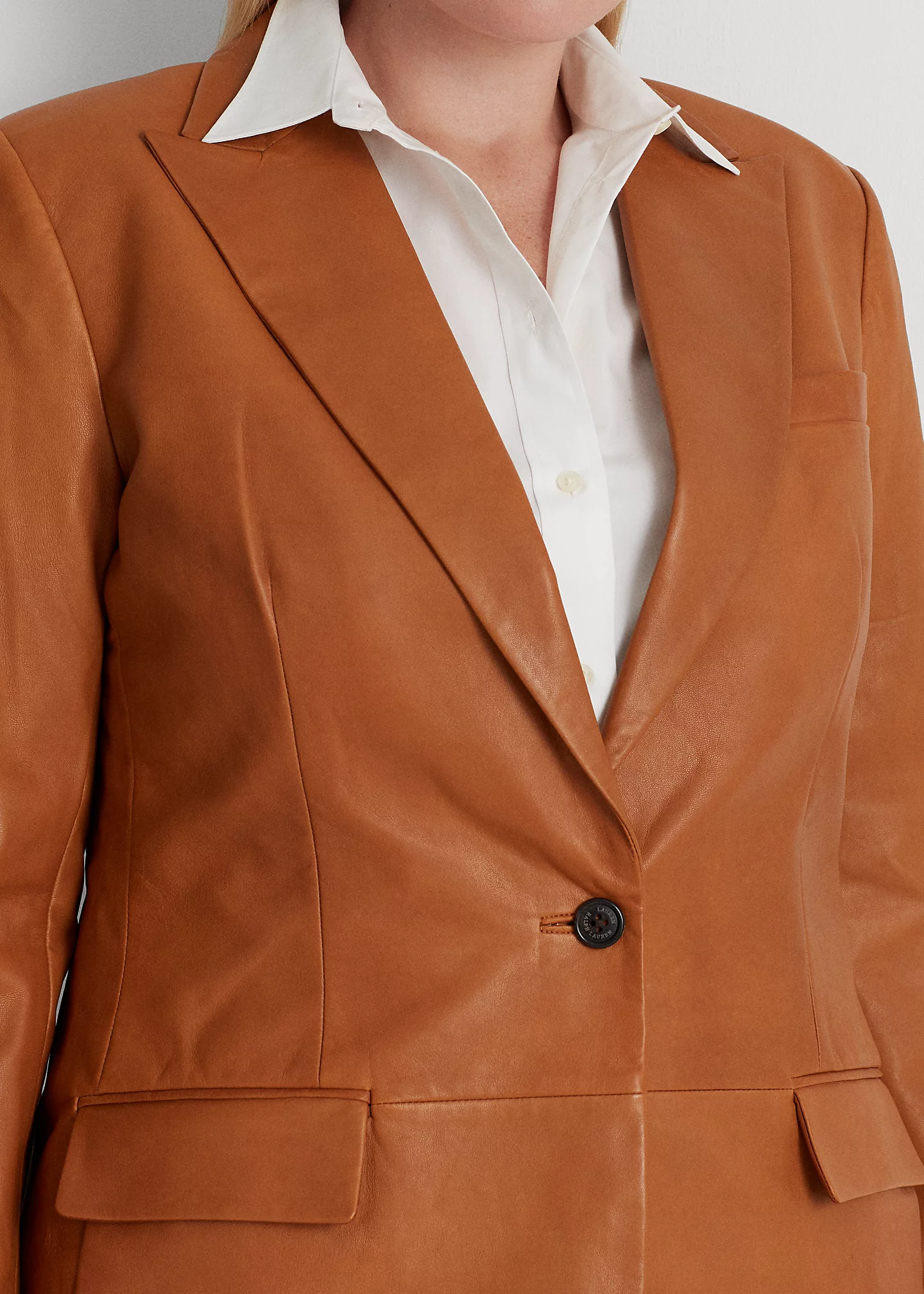 Double-Breasted Twill Blazer