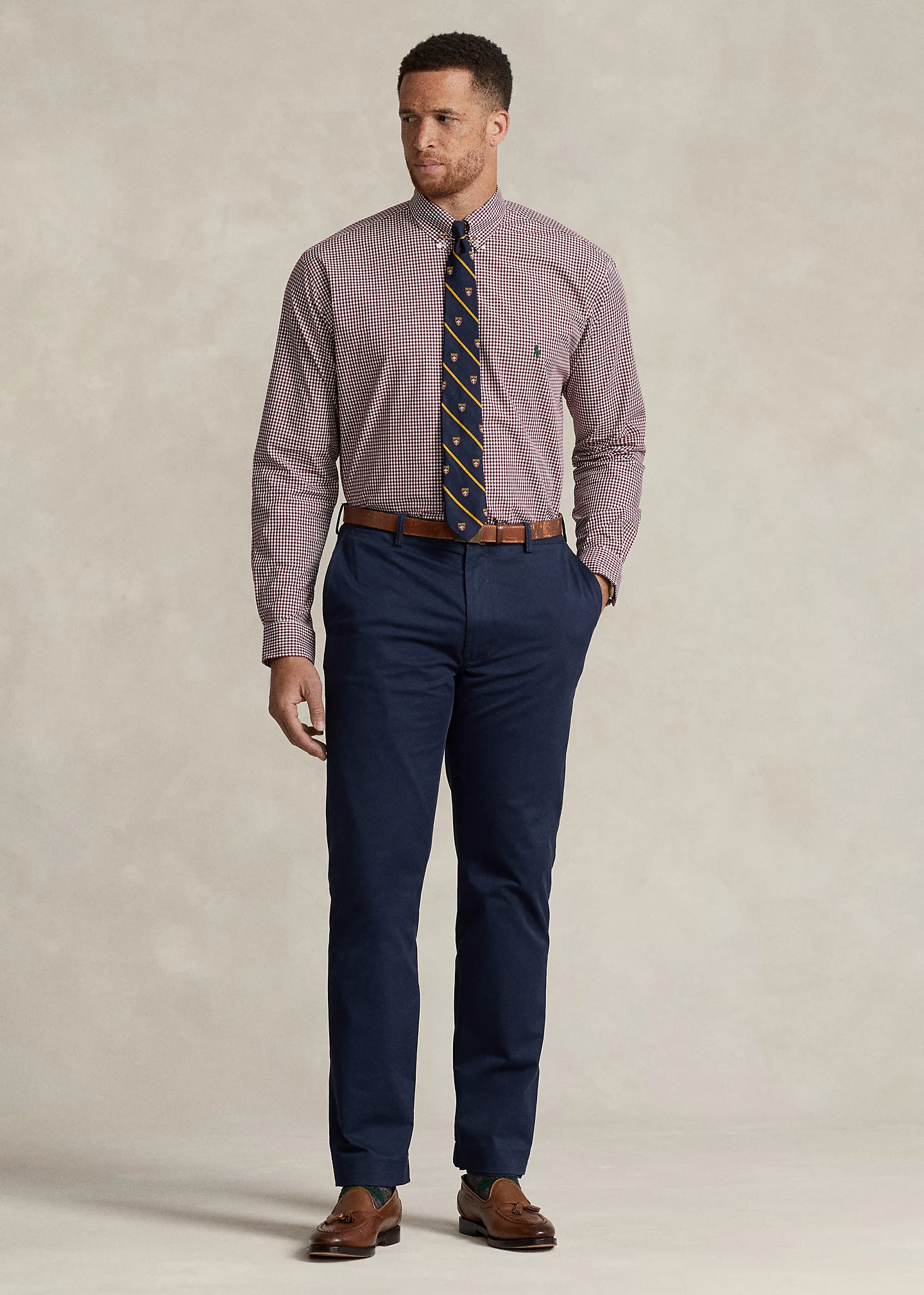 Plaid Stretch Poplin Shirt