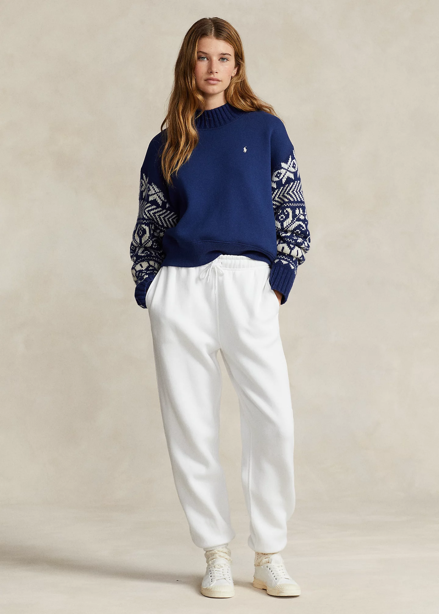 Hybrid Mockneck Pullover
