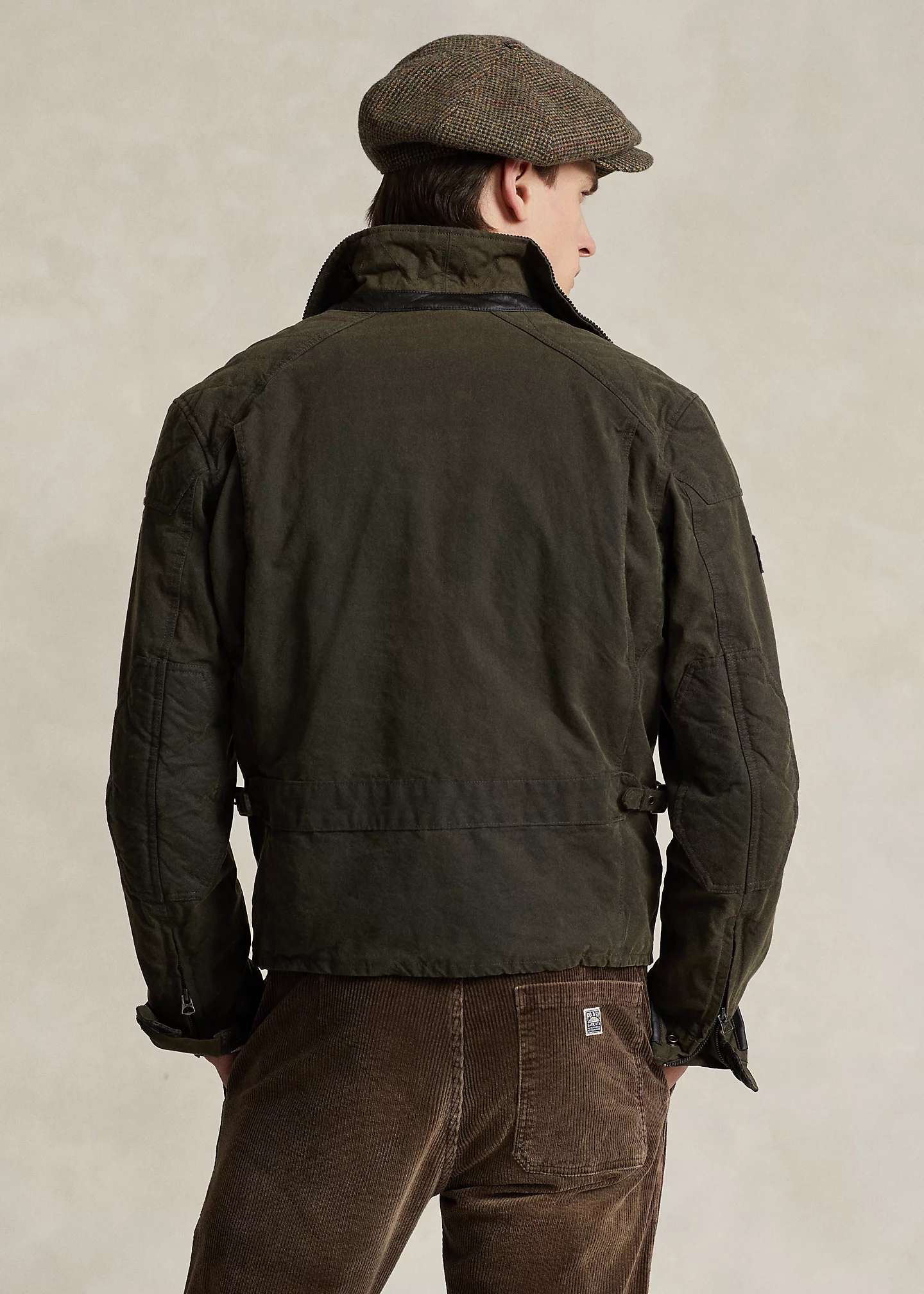 Oilcloth Asymmetrical Motorcycle Jacket