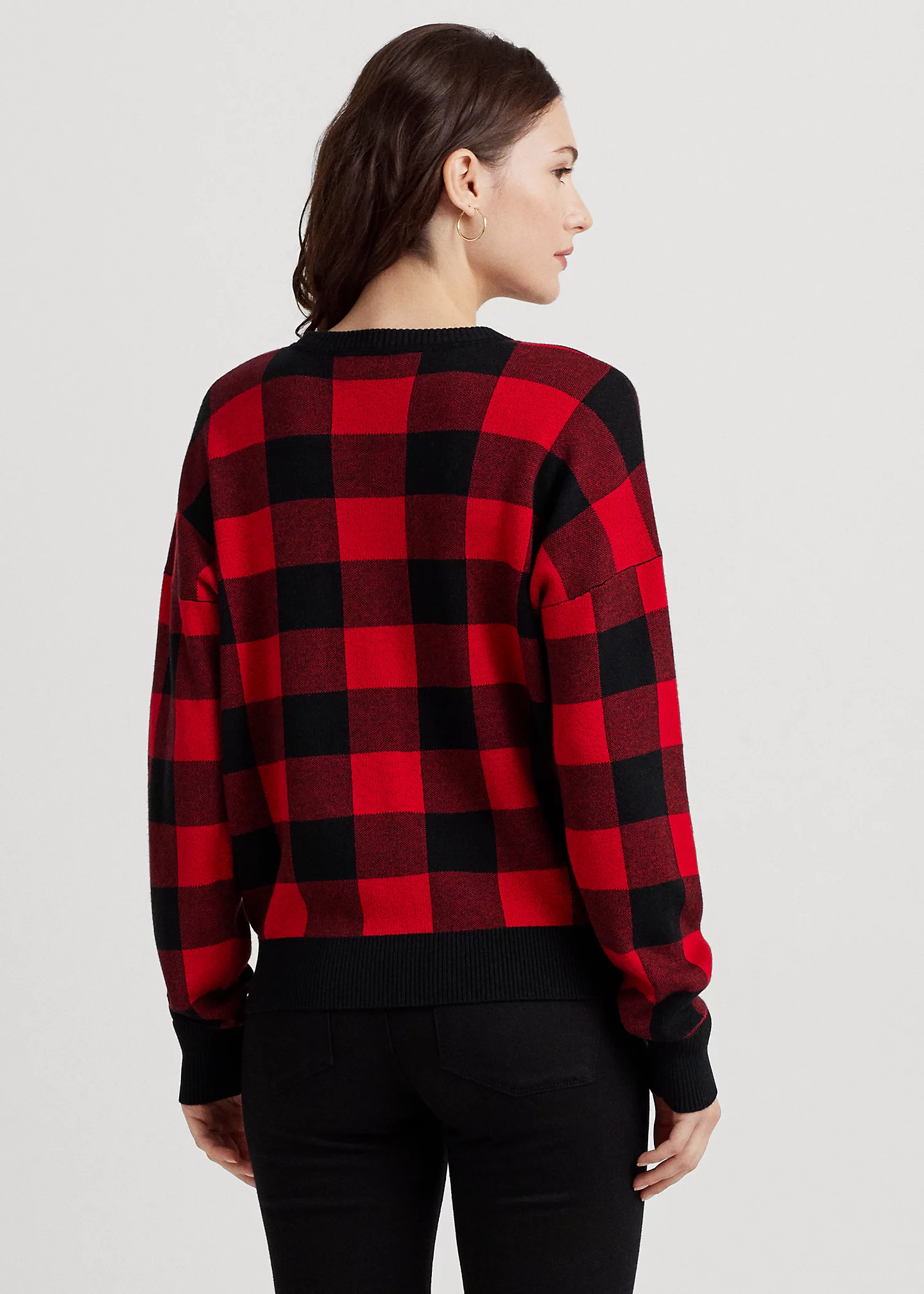 Buffalo Check Cotton-Blend Sweater