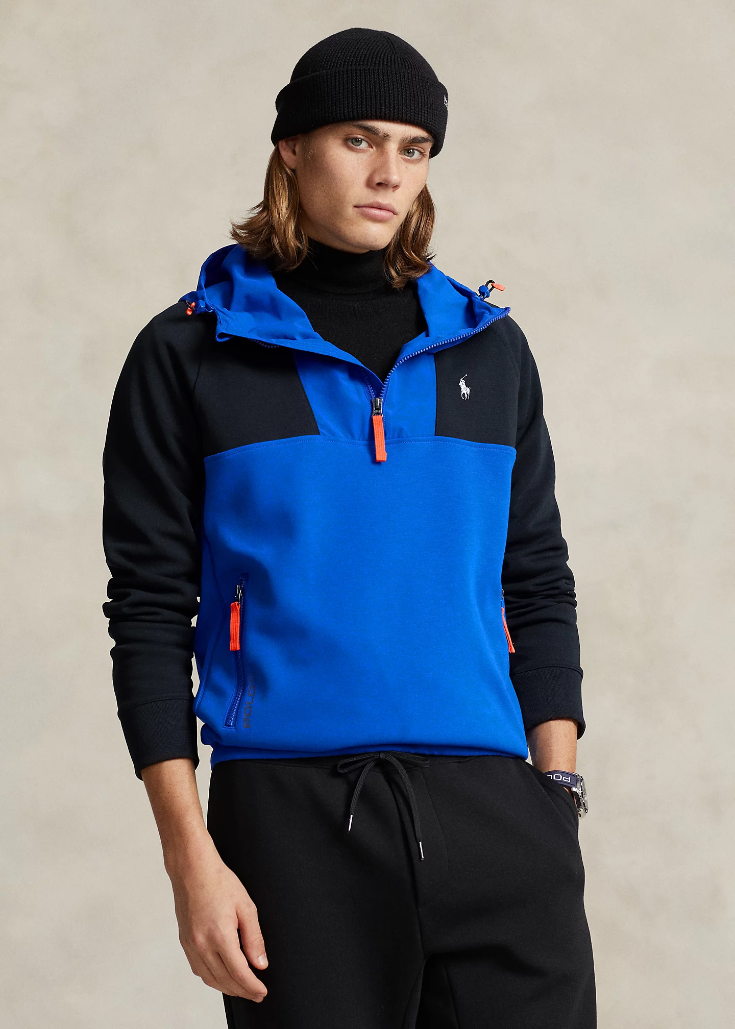 Water-Repellent Hybrid Hoodie