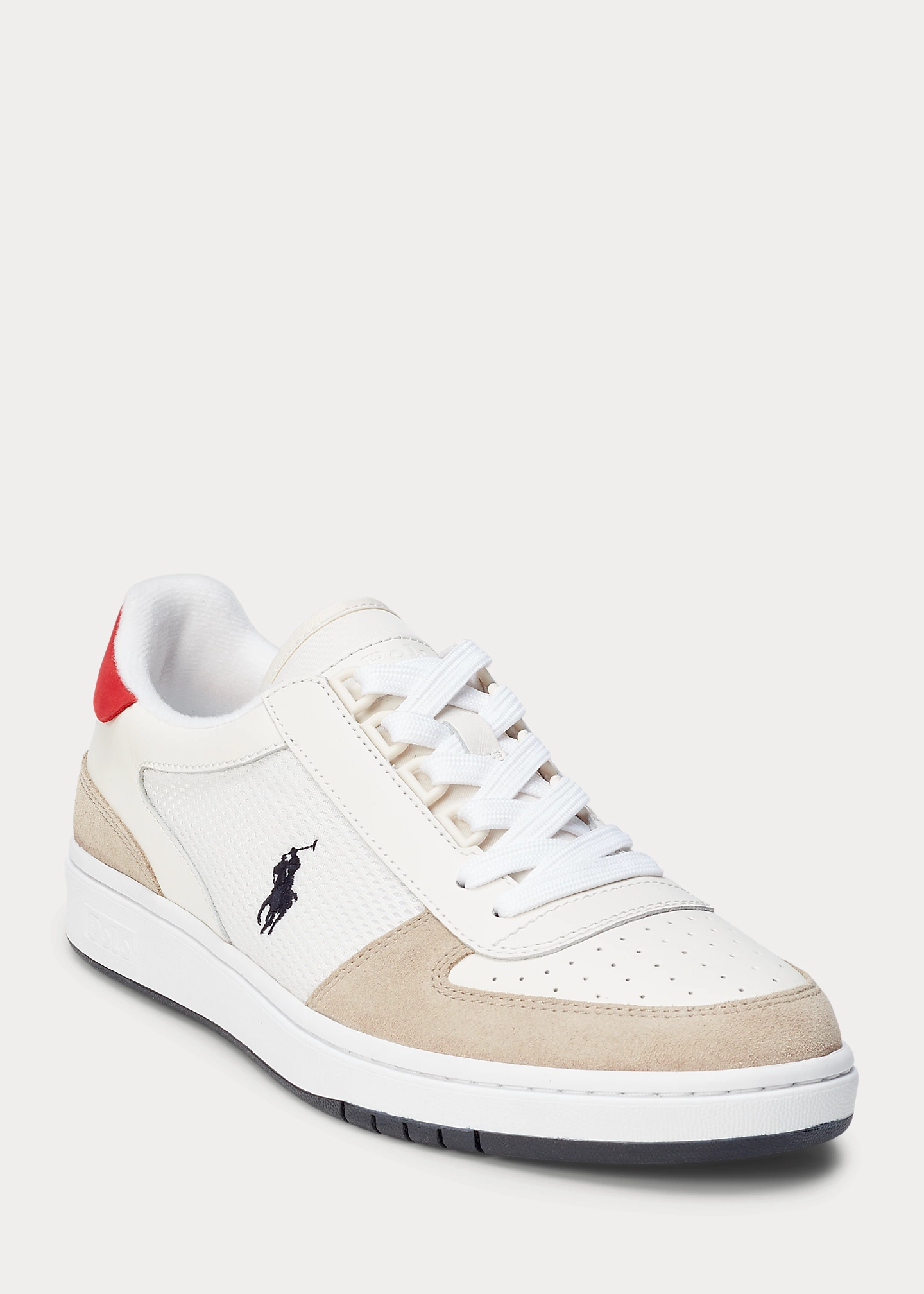 Court Leather-Paneled Sneaker