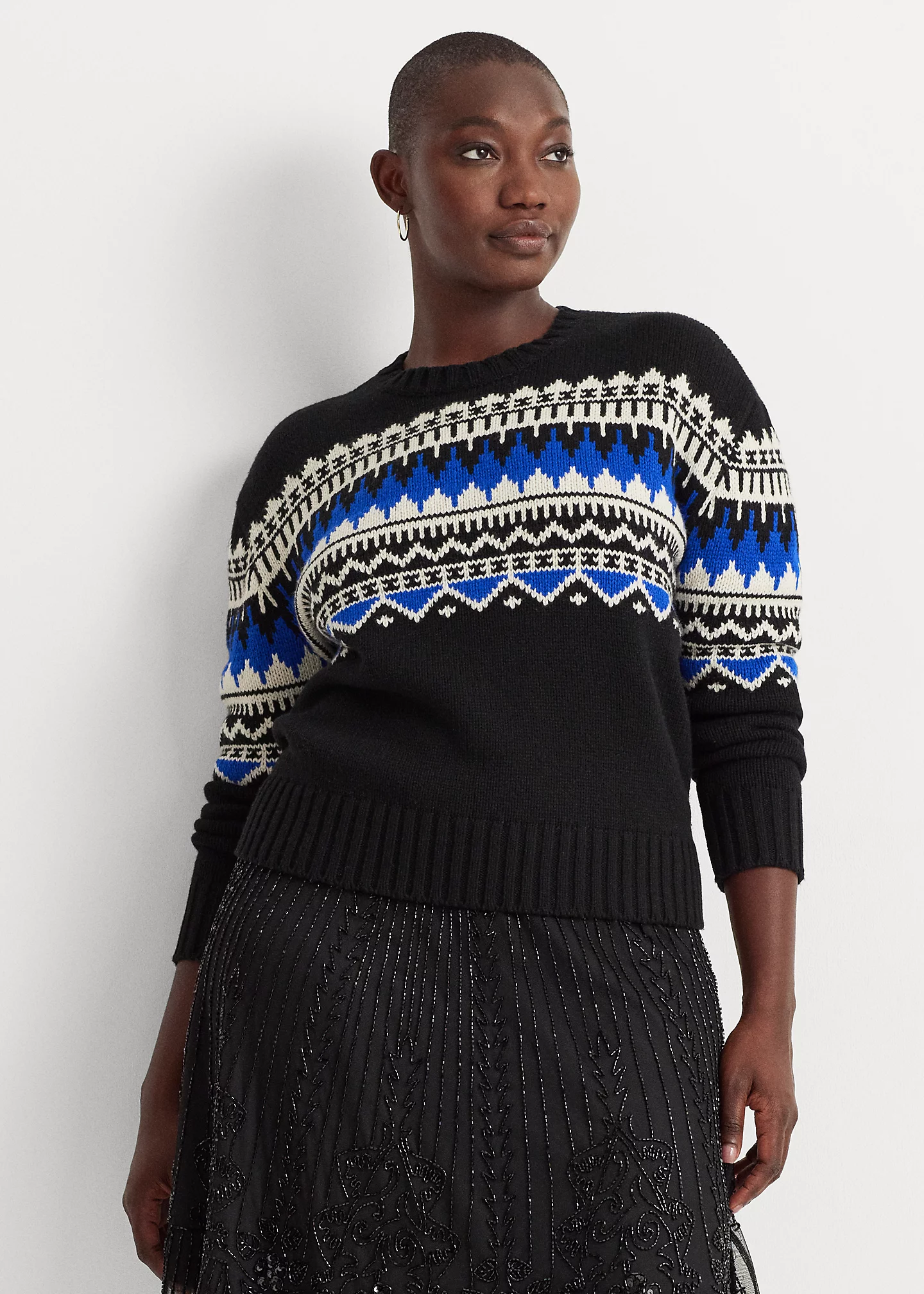 Fair Isle Wool-Blend Crewneck Sweater