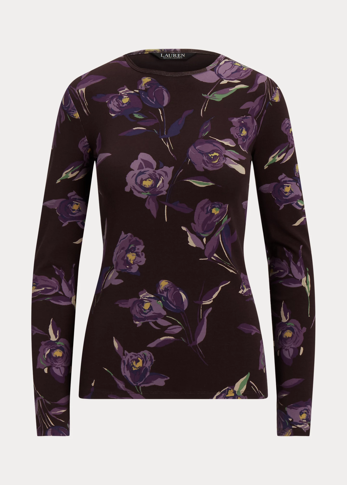 Floral Cotton Long-Sleeve Tee