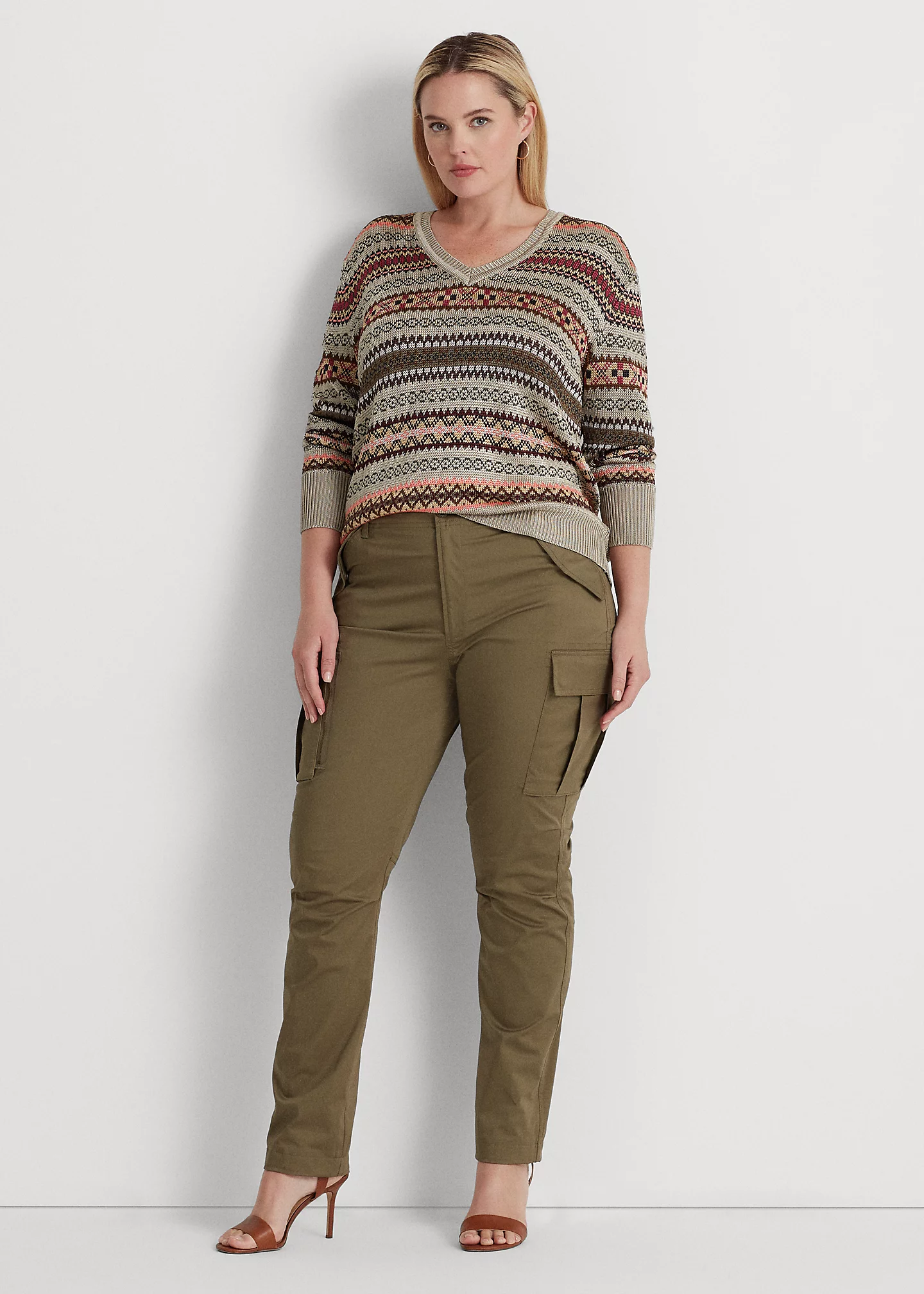 Fair Isle V-Neck Sweater