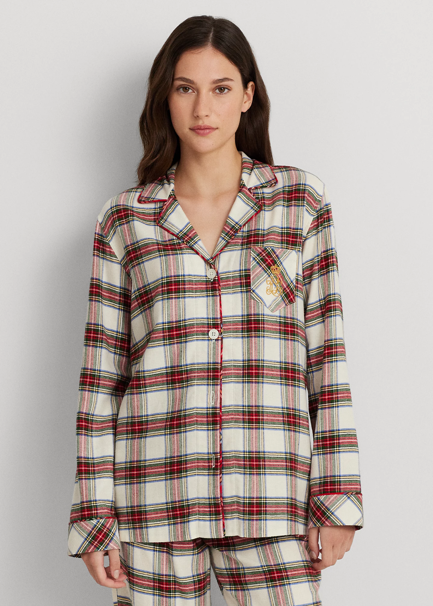 Plaid Brushed Twill Sleep Set