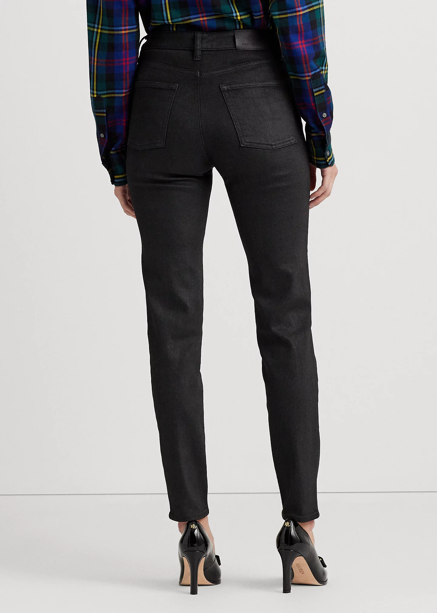 Coated High-Rise Skinny Ankle Jean