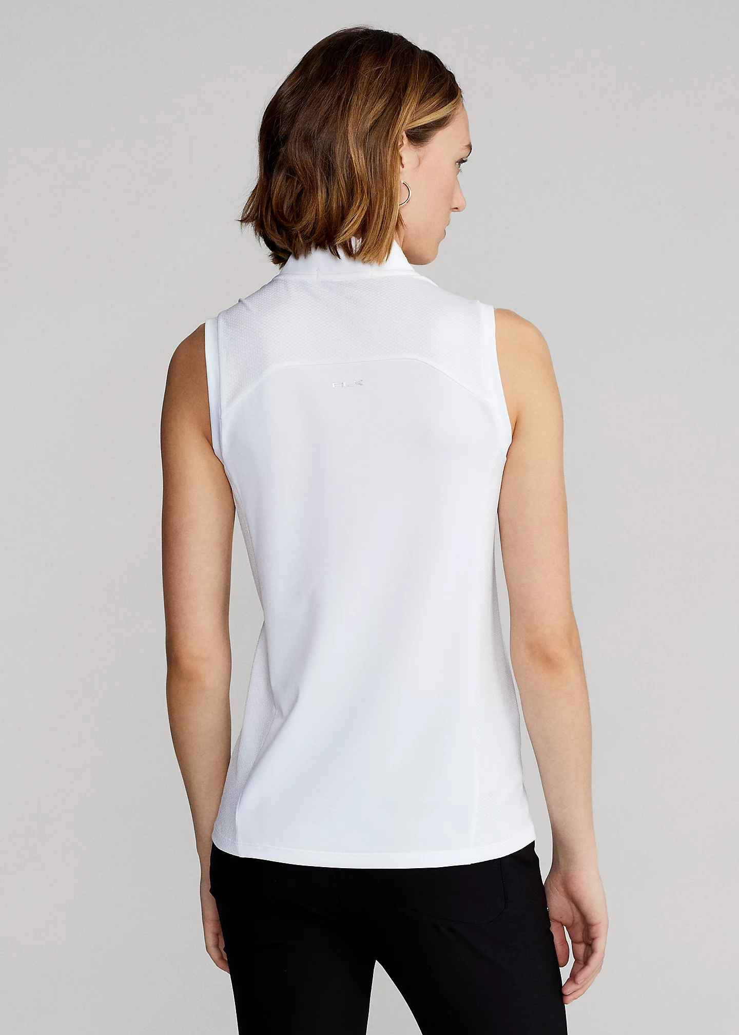 Sleeveless Quarter-Zip Polo Shirt