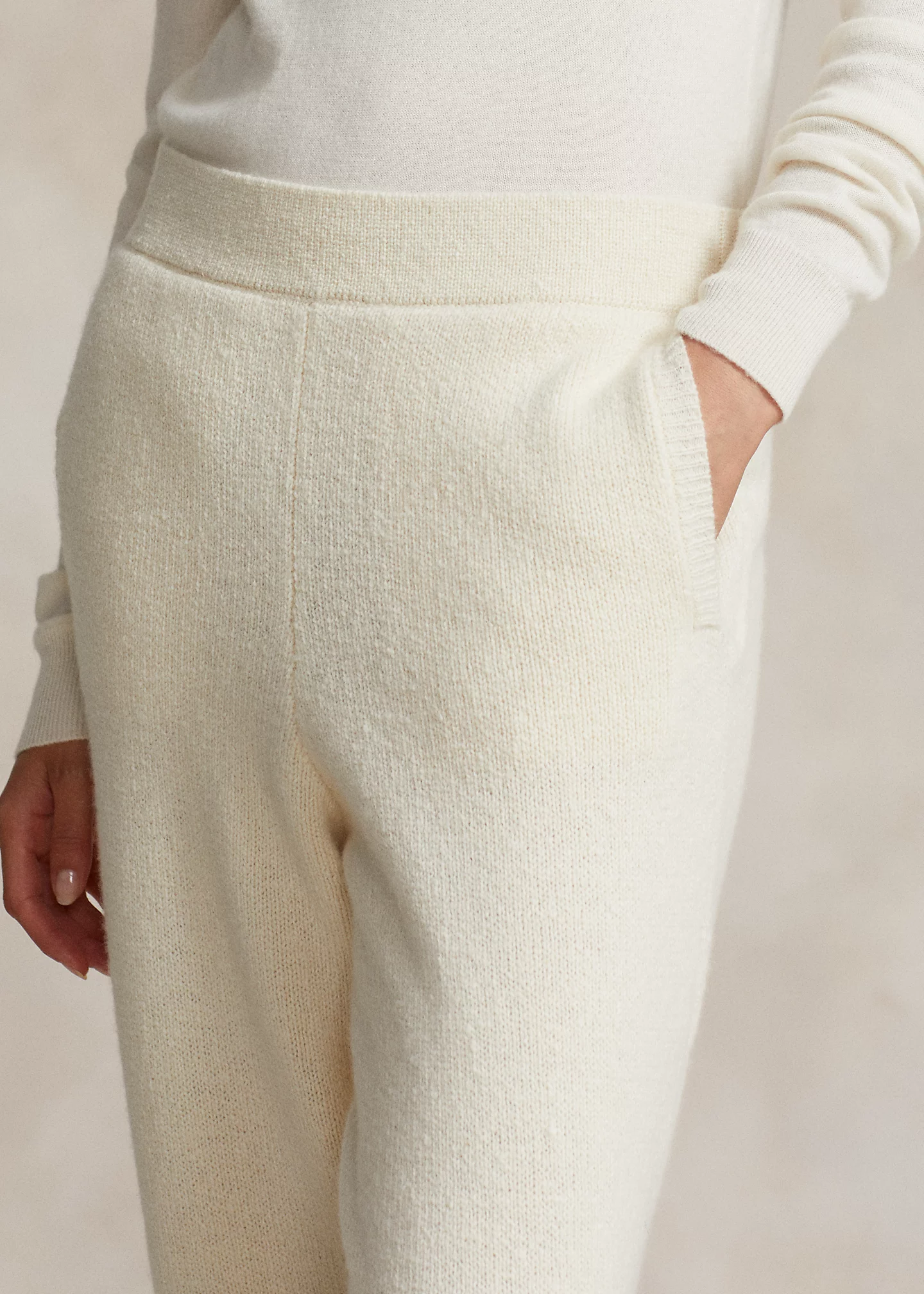 Wool-Cashmere Wide-Leg Sweater Pant