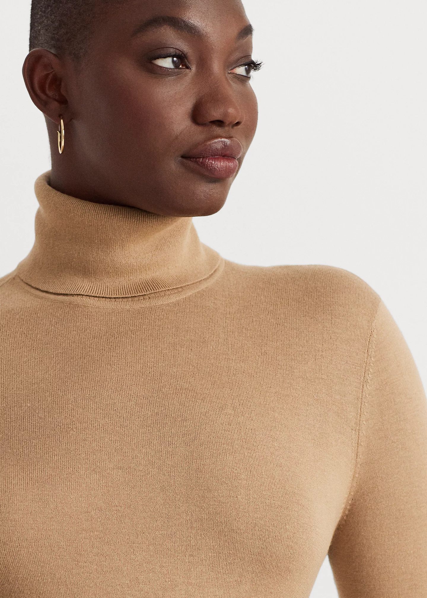 Silk-Blend Turtleneck