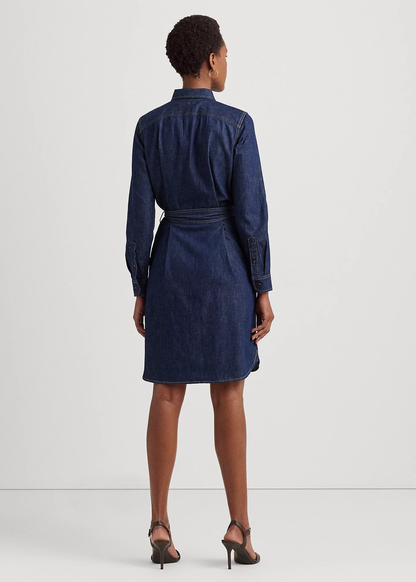 Belted Denim Shirtdress