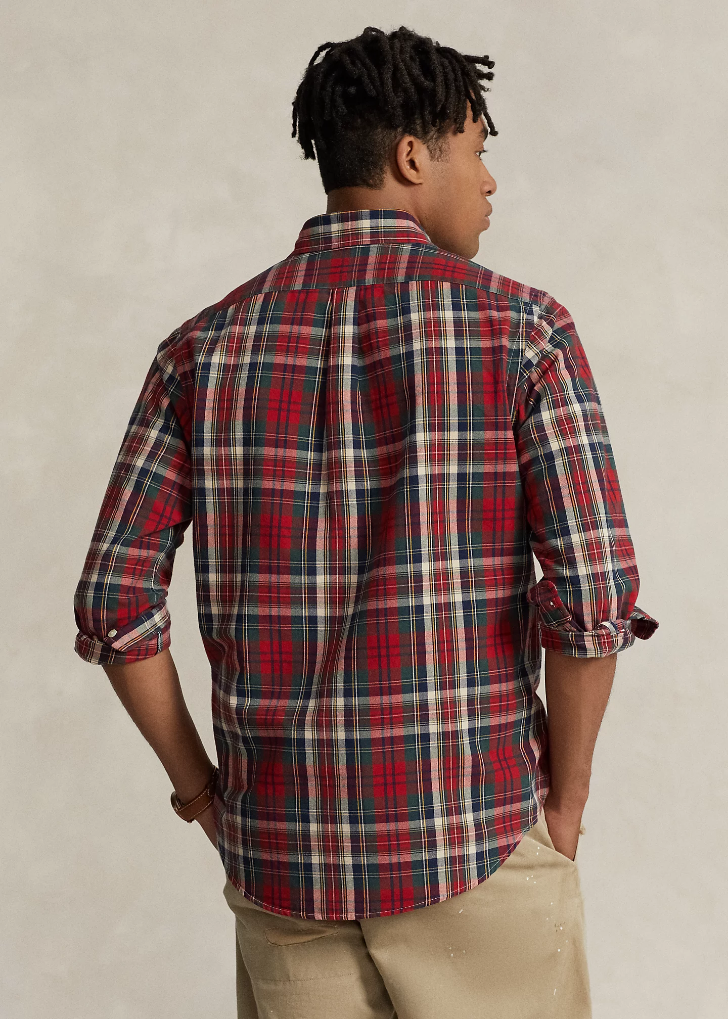 Classic Fit Plaid Oxford Shirt