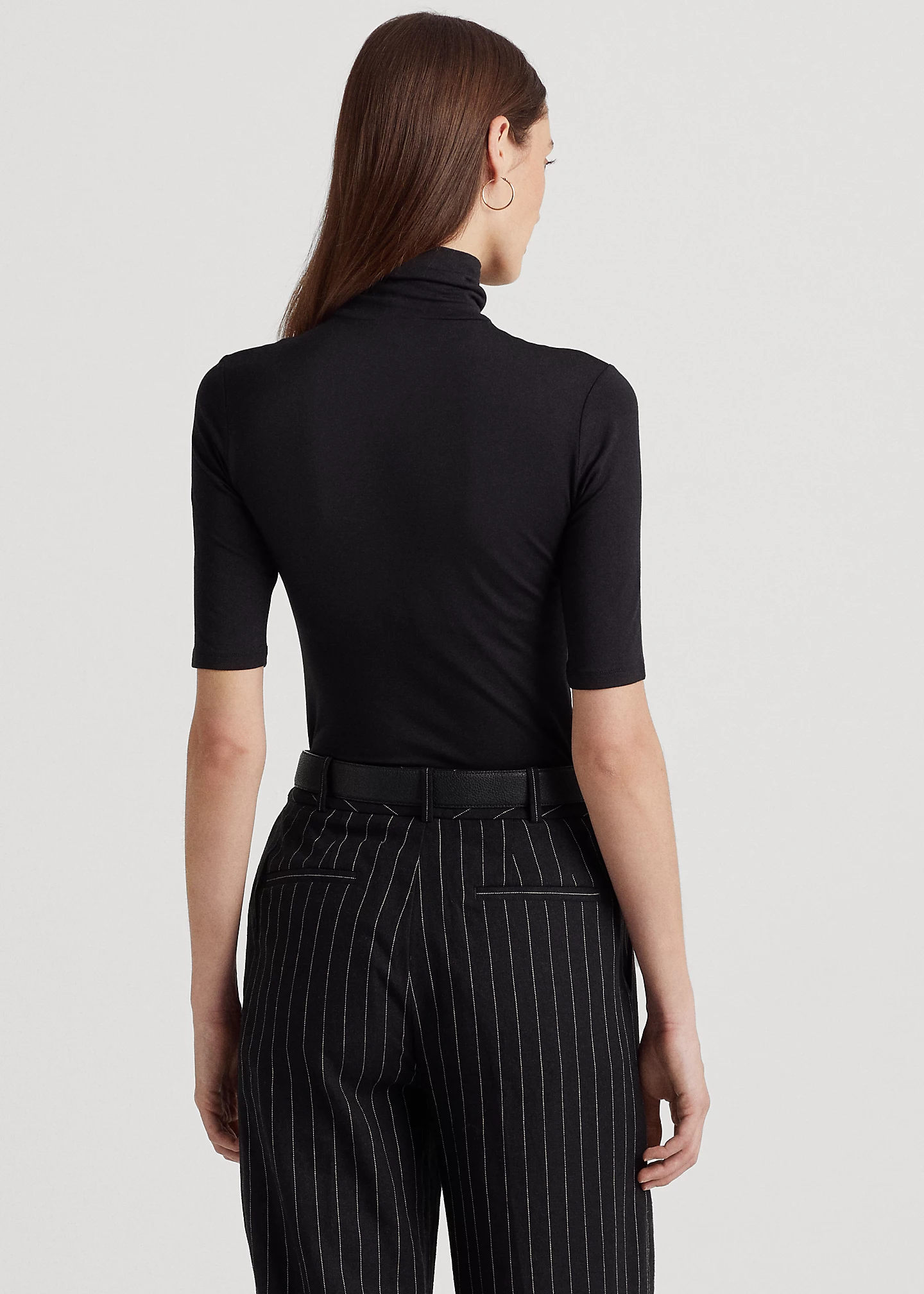 Jersey Turtleneck Top