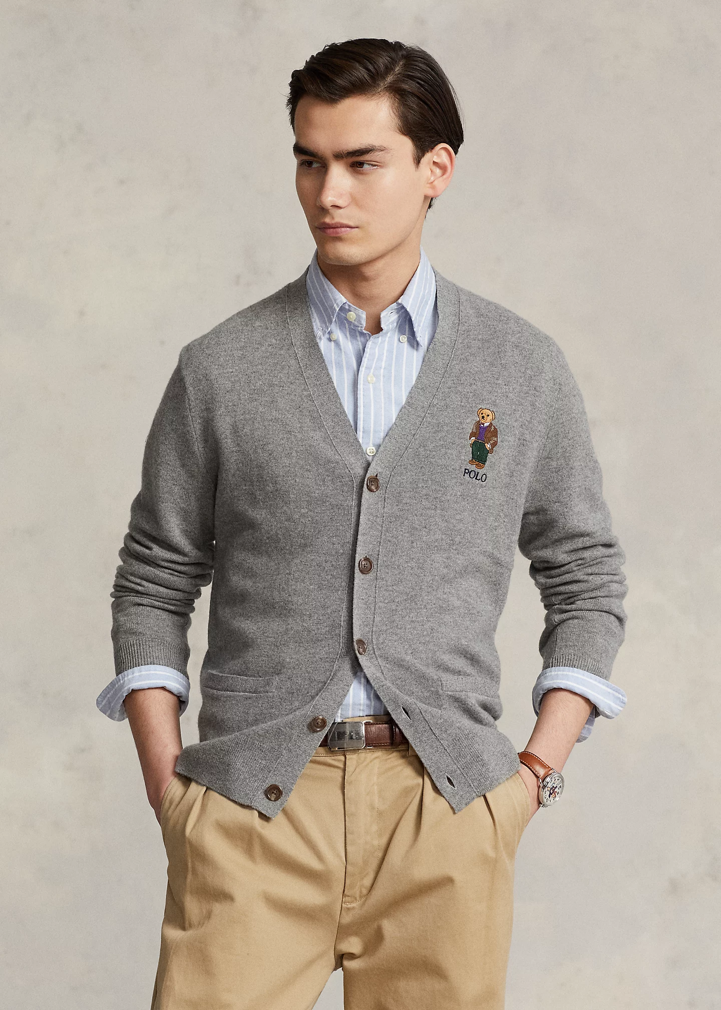Polo Bear Wool Cardigan