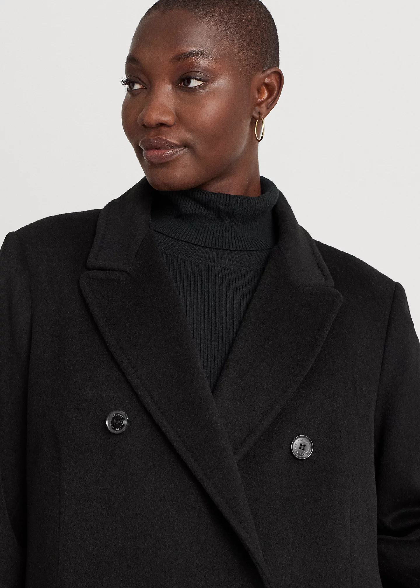 Double-Breasted Wool-Blend Coat