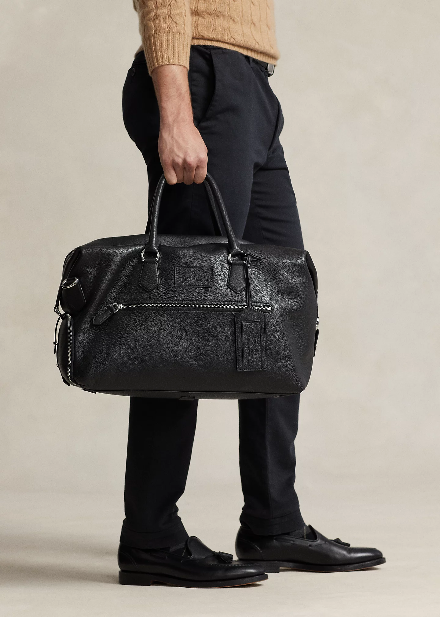 Pebbled Leather Duffel