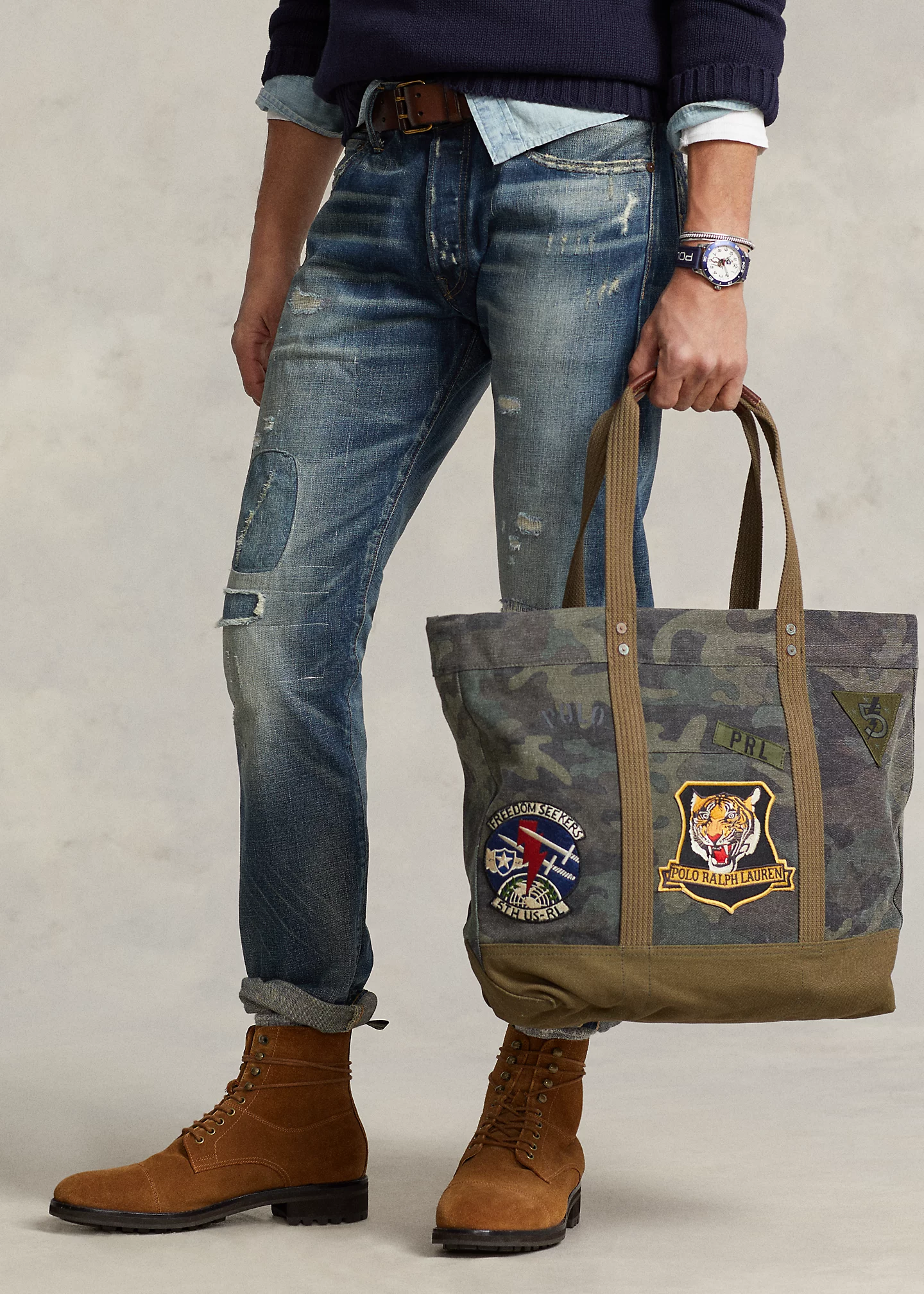 Canvas Camo Tote