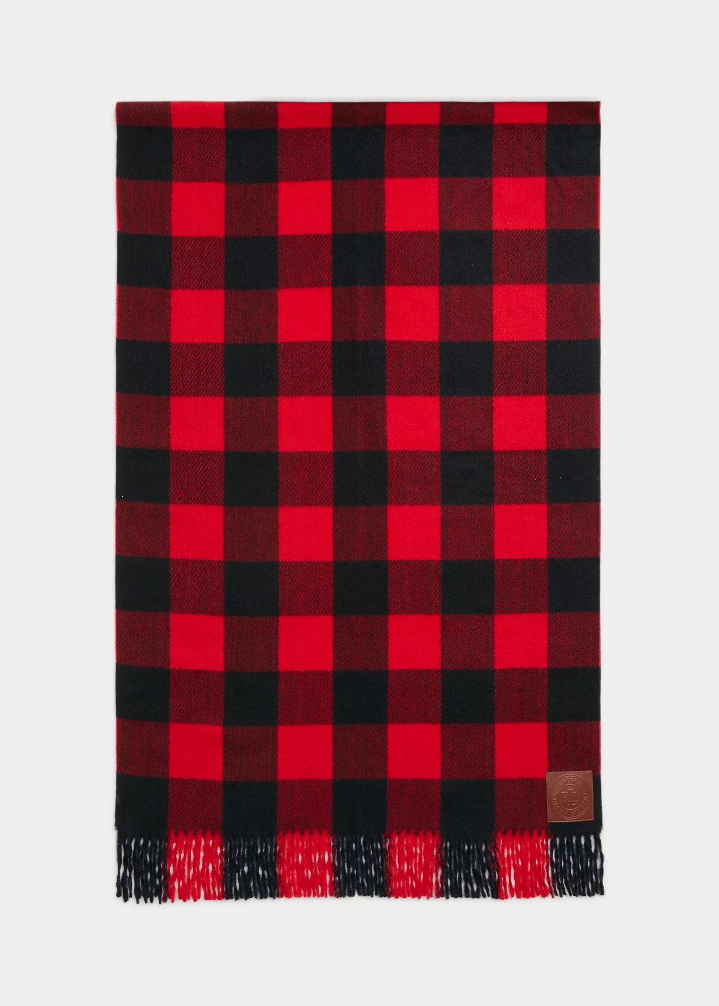 Buffalo Check Brushed Wrap Scarf