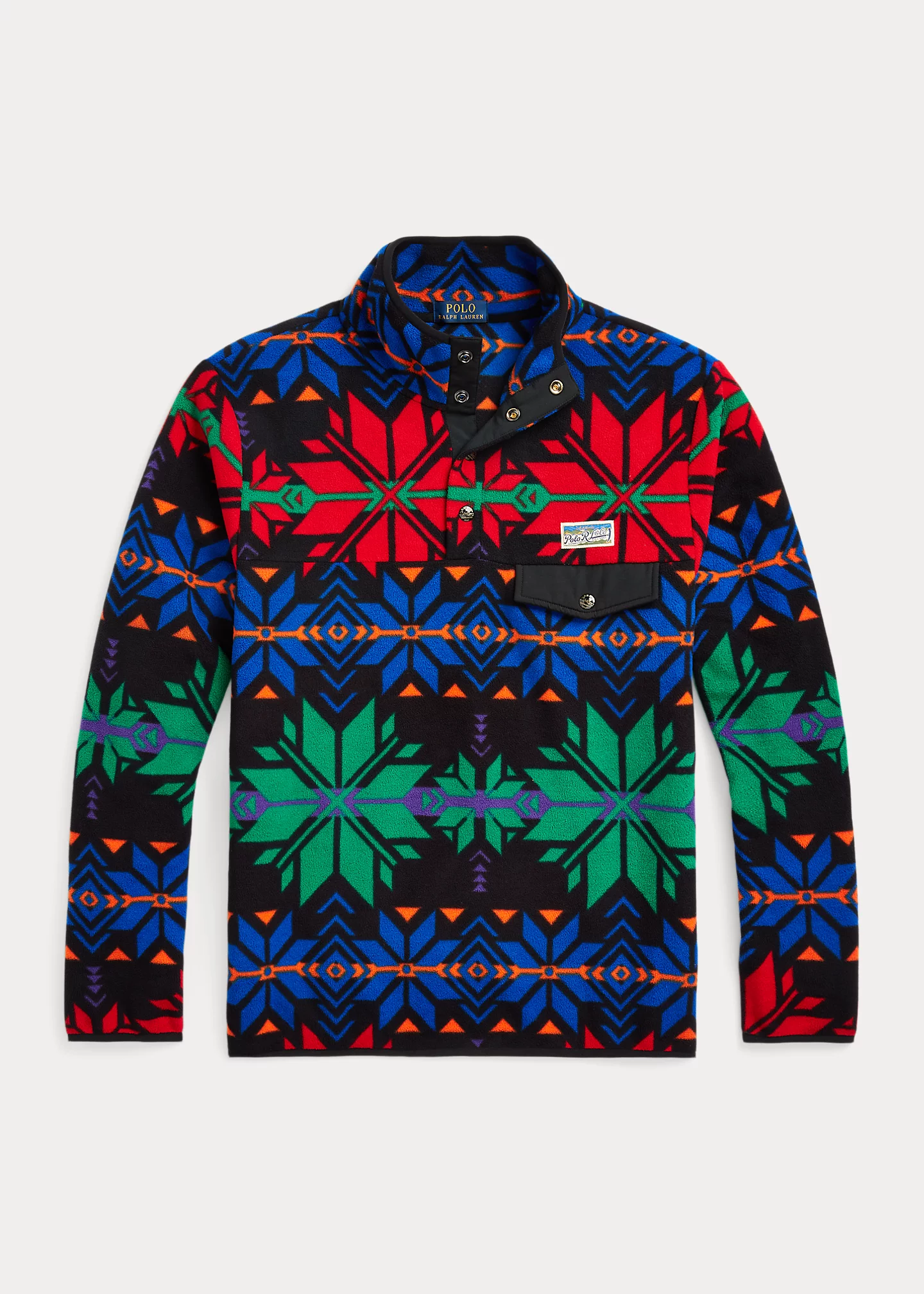 Snowflake Brushed Fleece Pullover