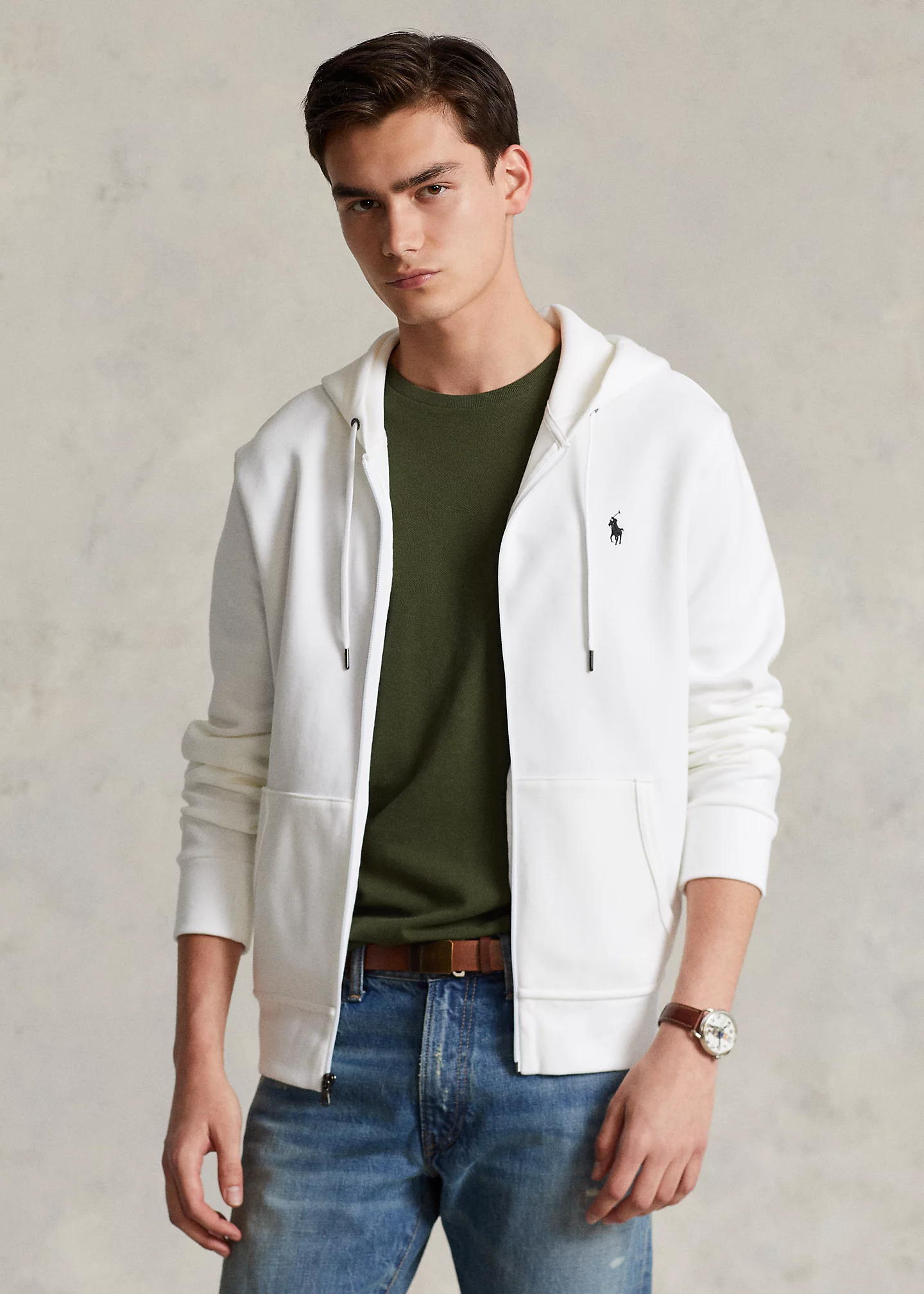 Double-Knit Full-Zip Hoodie