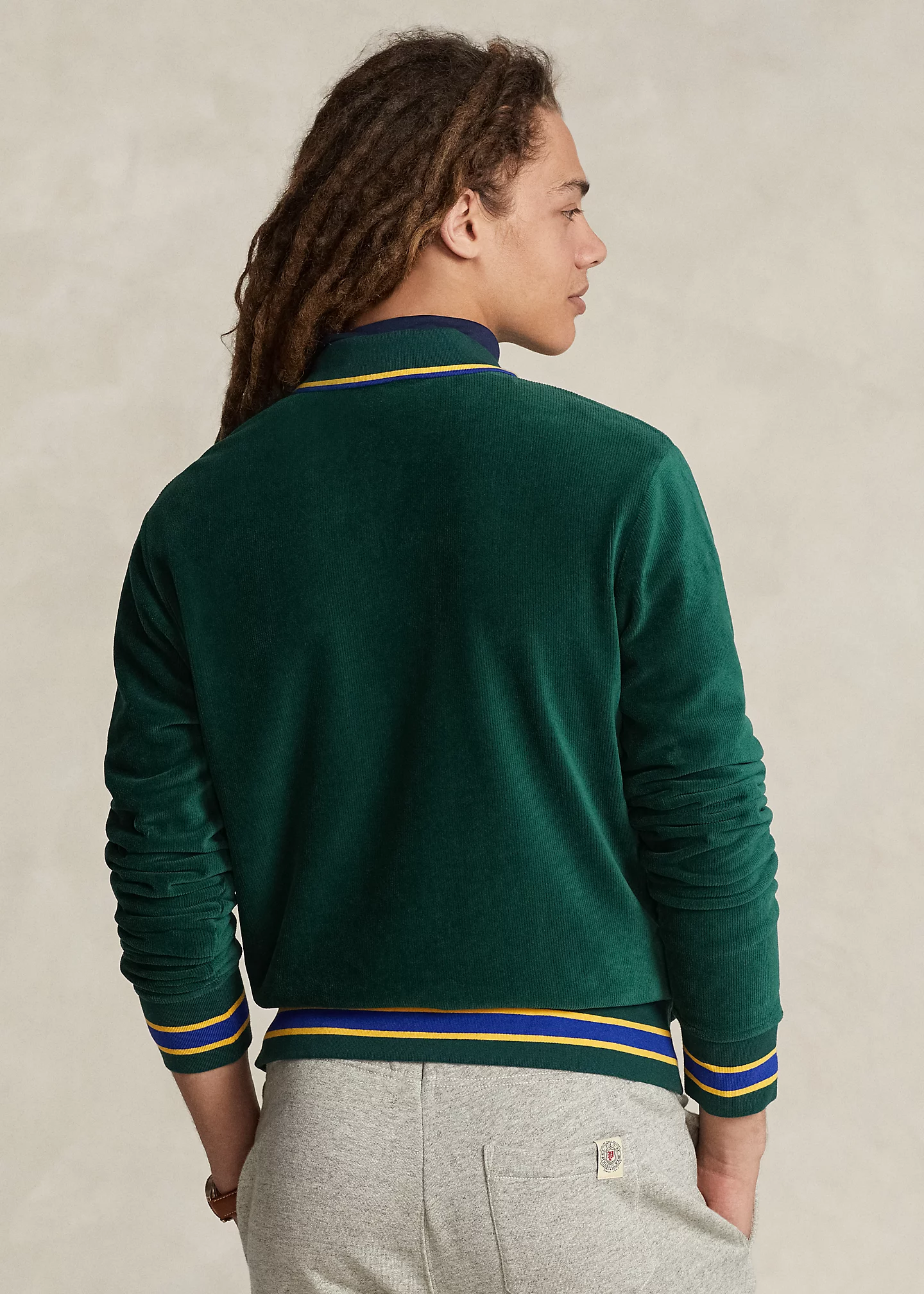 Knit Corduroy Track Jacket