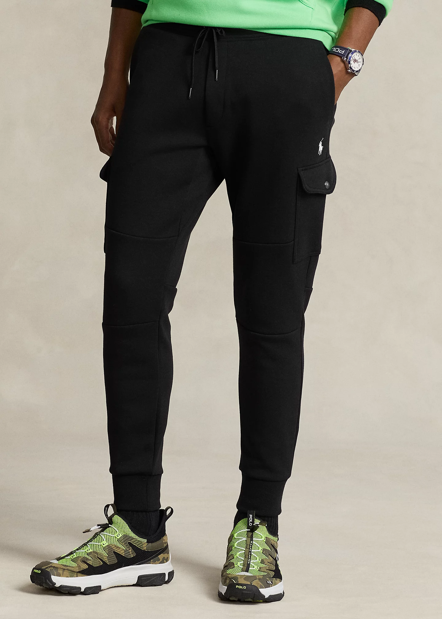 Double-Knit Cargo Jogger Pant