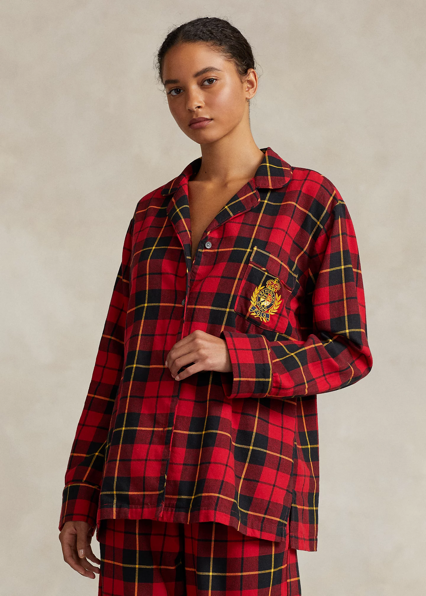 Plaid Flannel Pajama Set