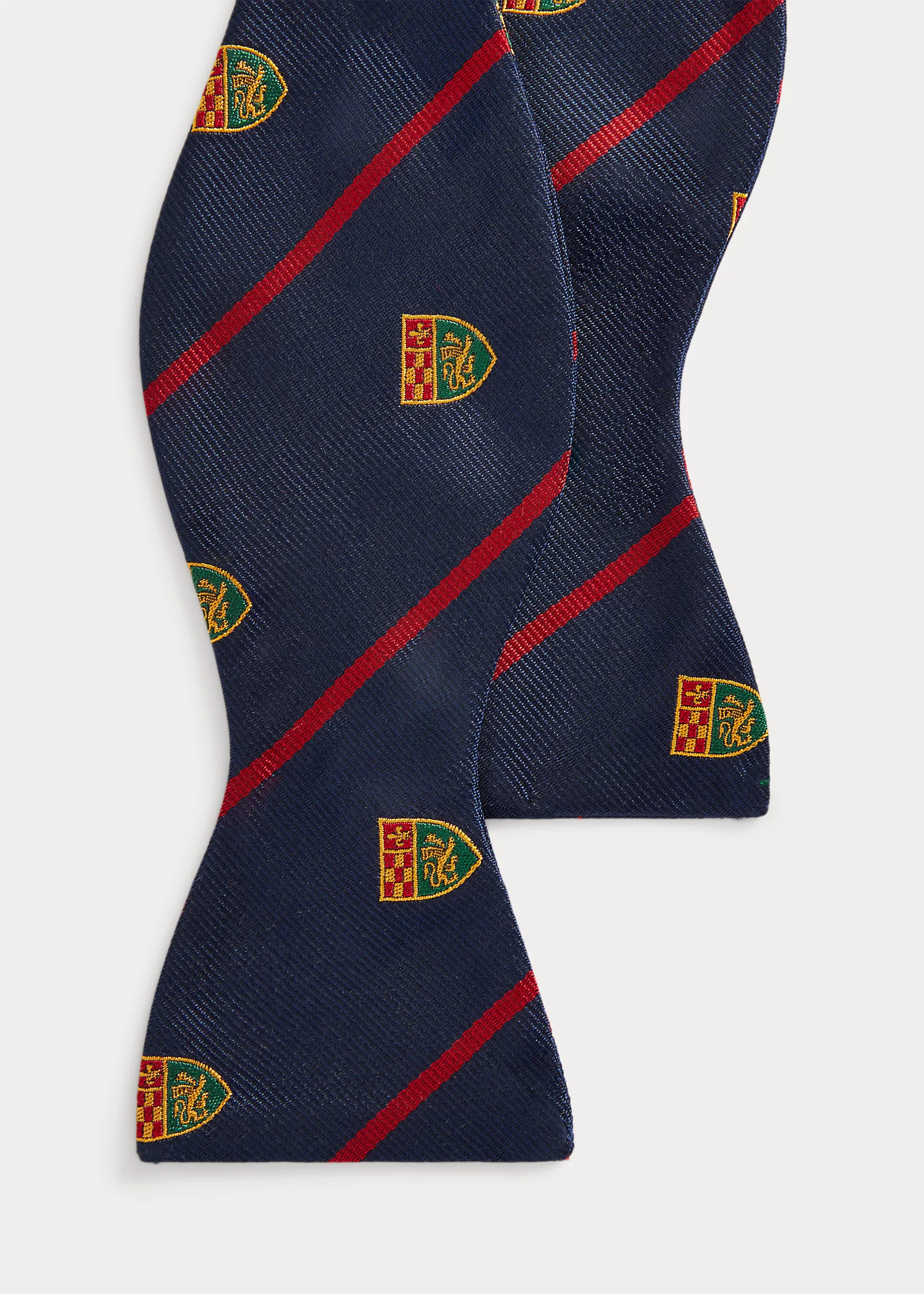 Striped Silk Club Bow Tie