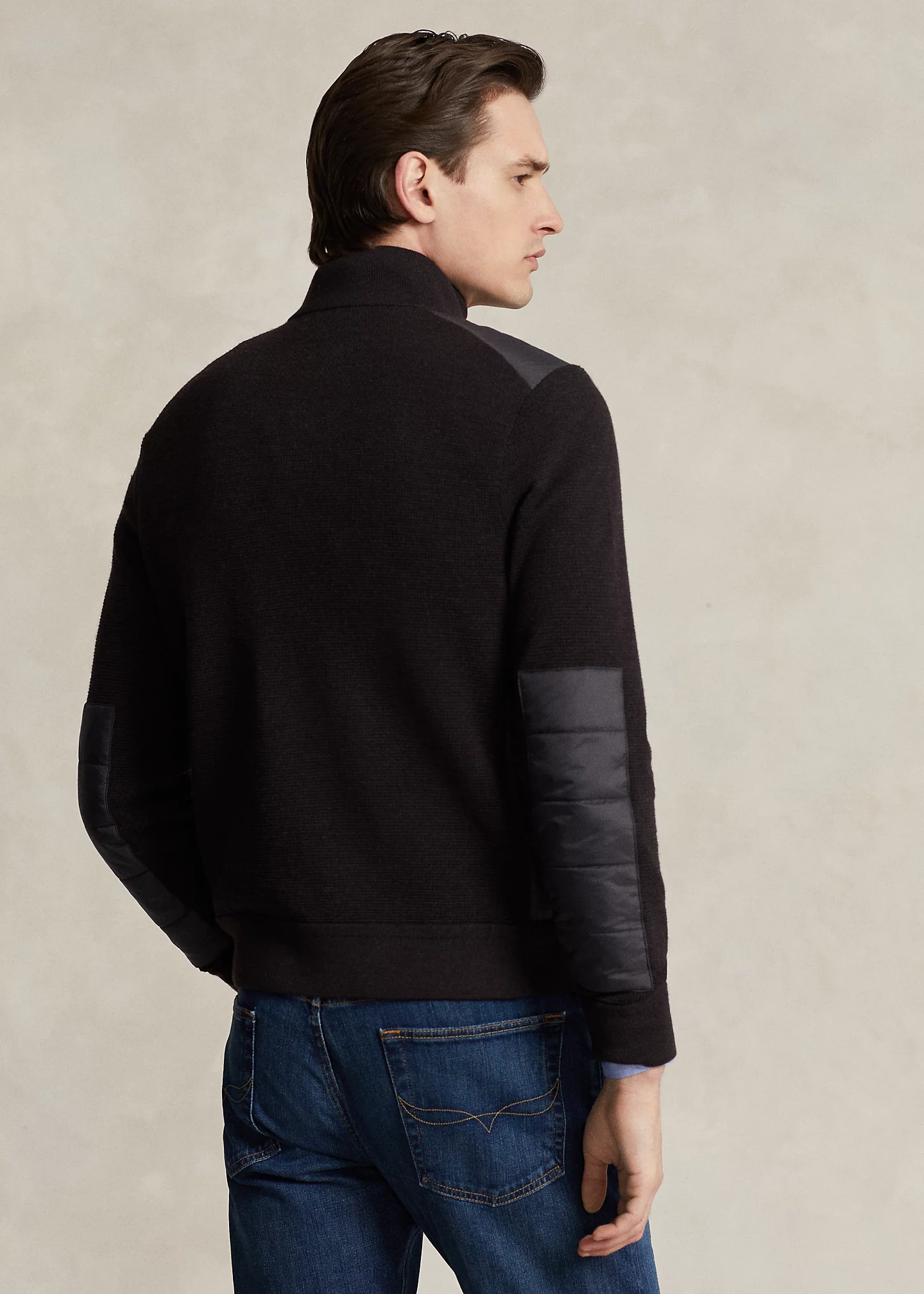 Hybrid Full-Zip Sweater