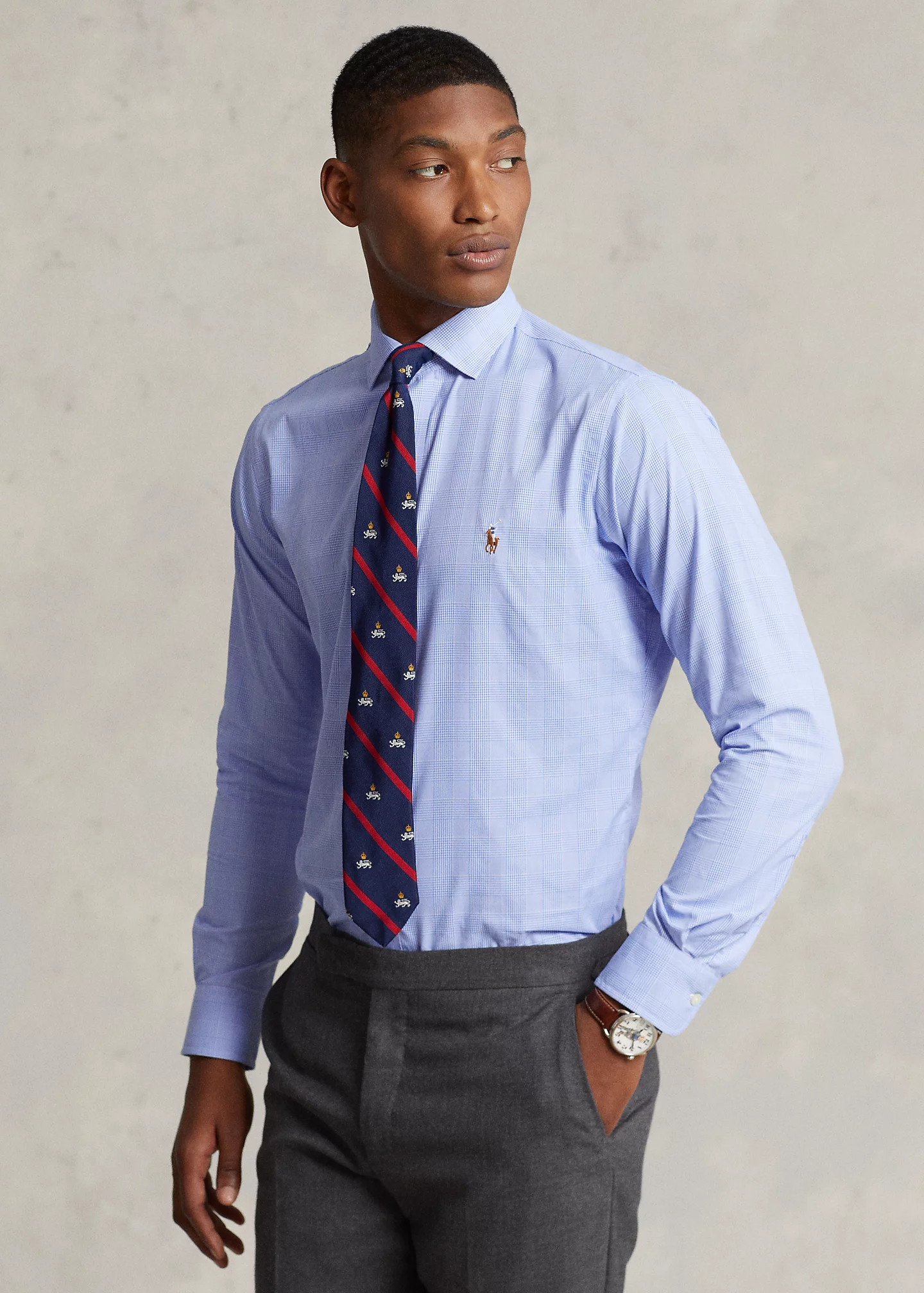 Classic Fit Plaid Performance Shirt