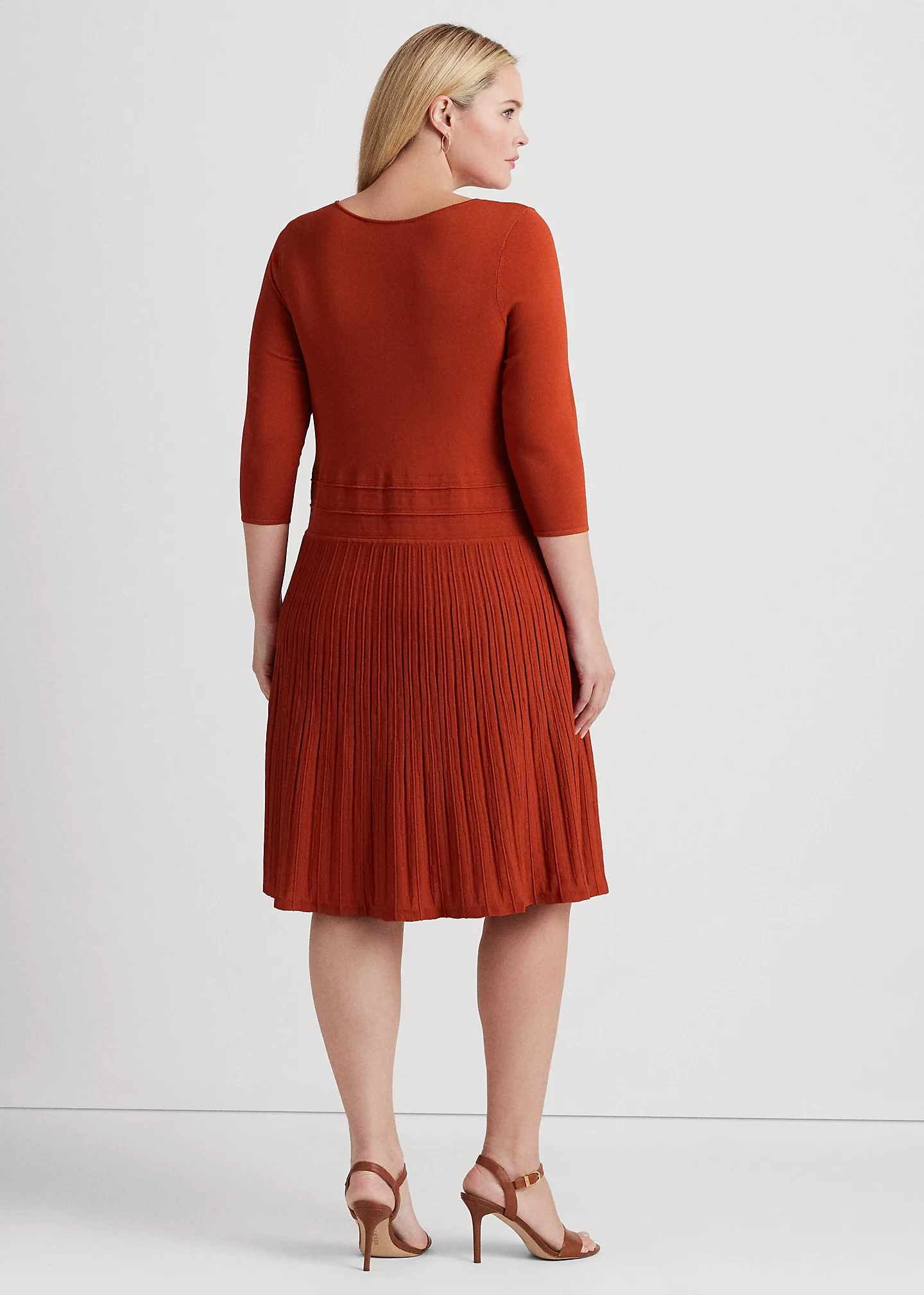 Jersey Three-Quarter-Sleeve Dress
