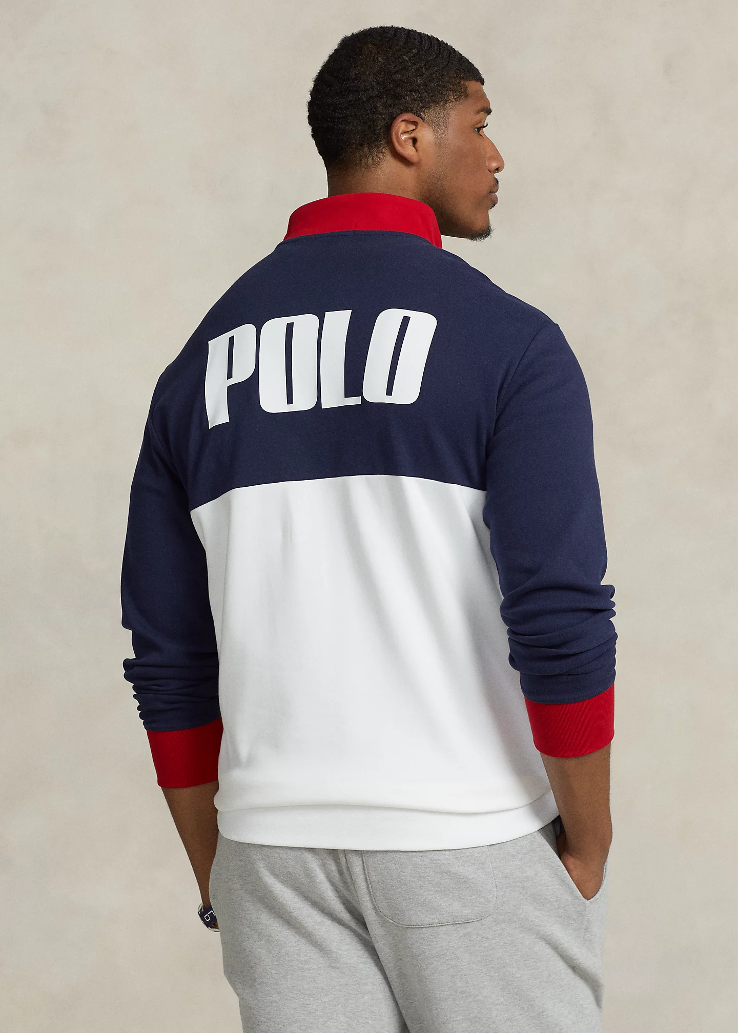 Logo Interlock Quarter-Zip Pullover