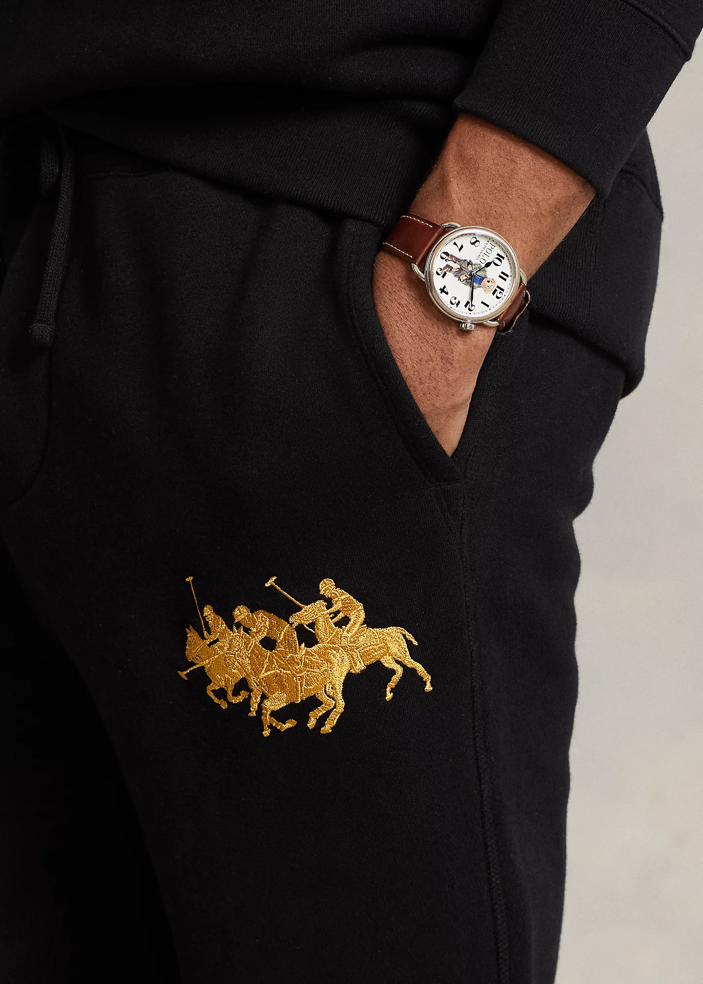 Triple-Pony Fleece Jogger Pant